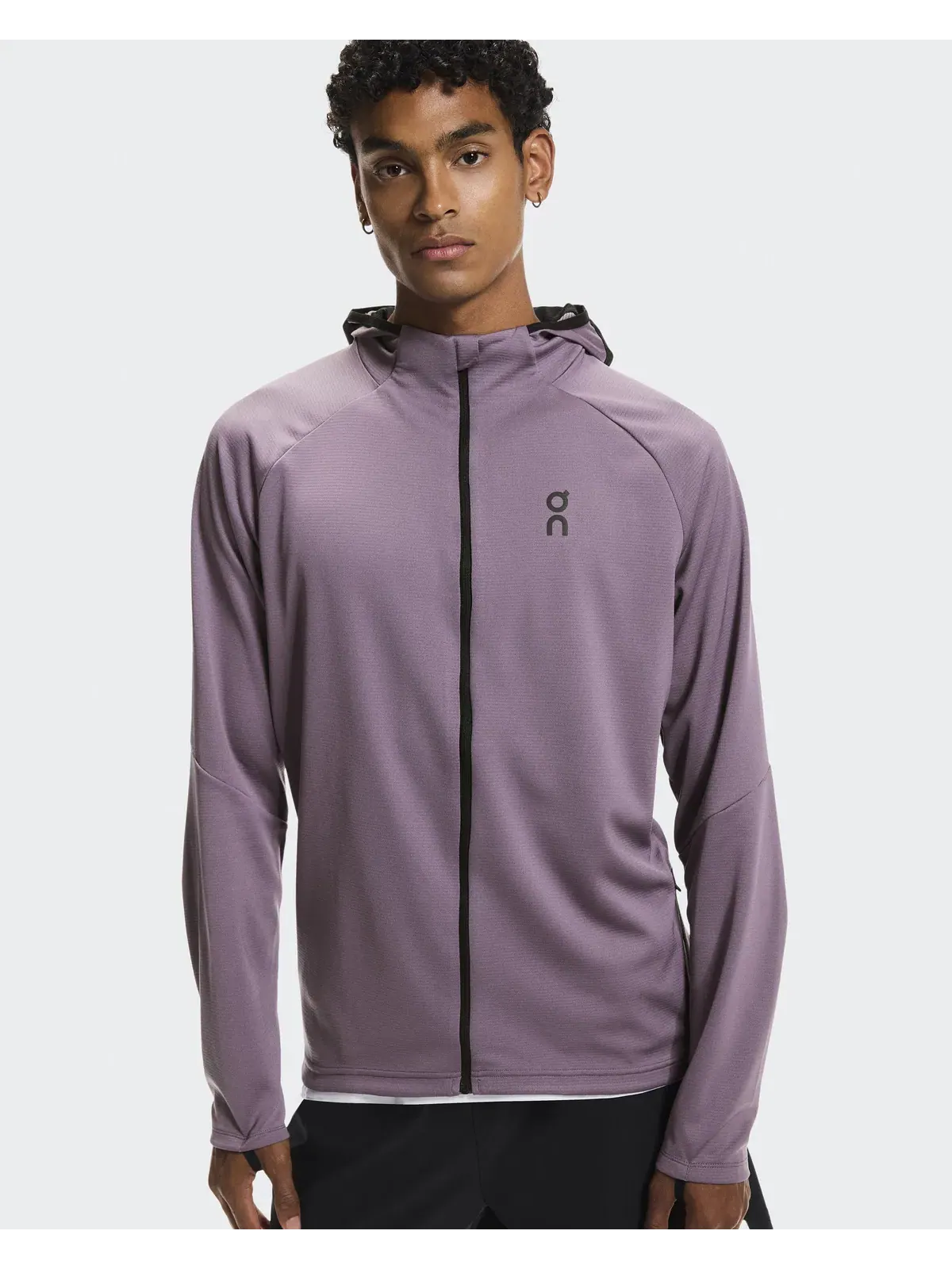 Мужское худи с капюшоном и встроенной балаклавой Climate Zip Hoodie On — 4