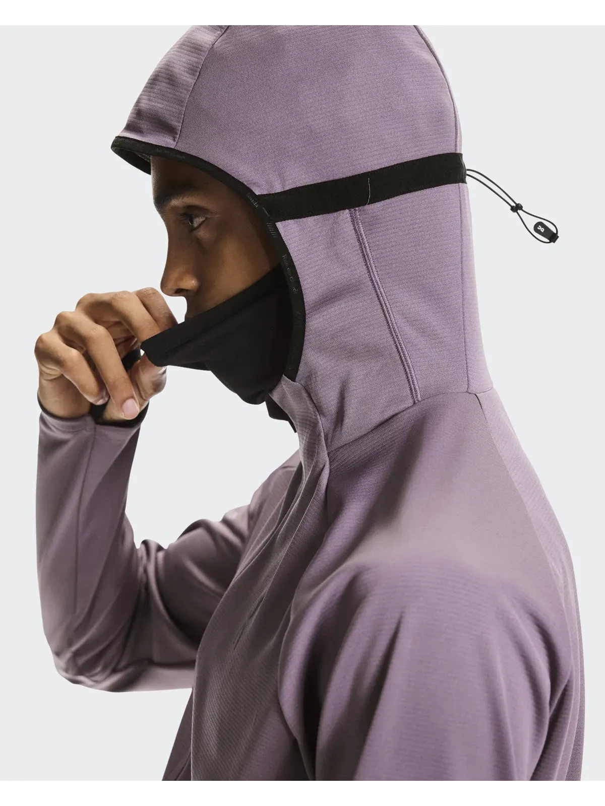 Мужское худи с капюшоном и встроенной балаклавой Climate Zip Hoodie On — 6