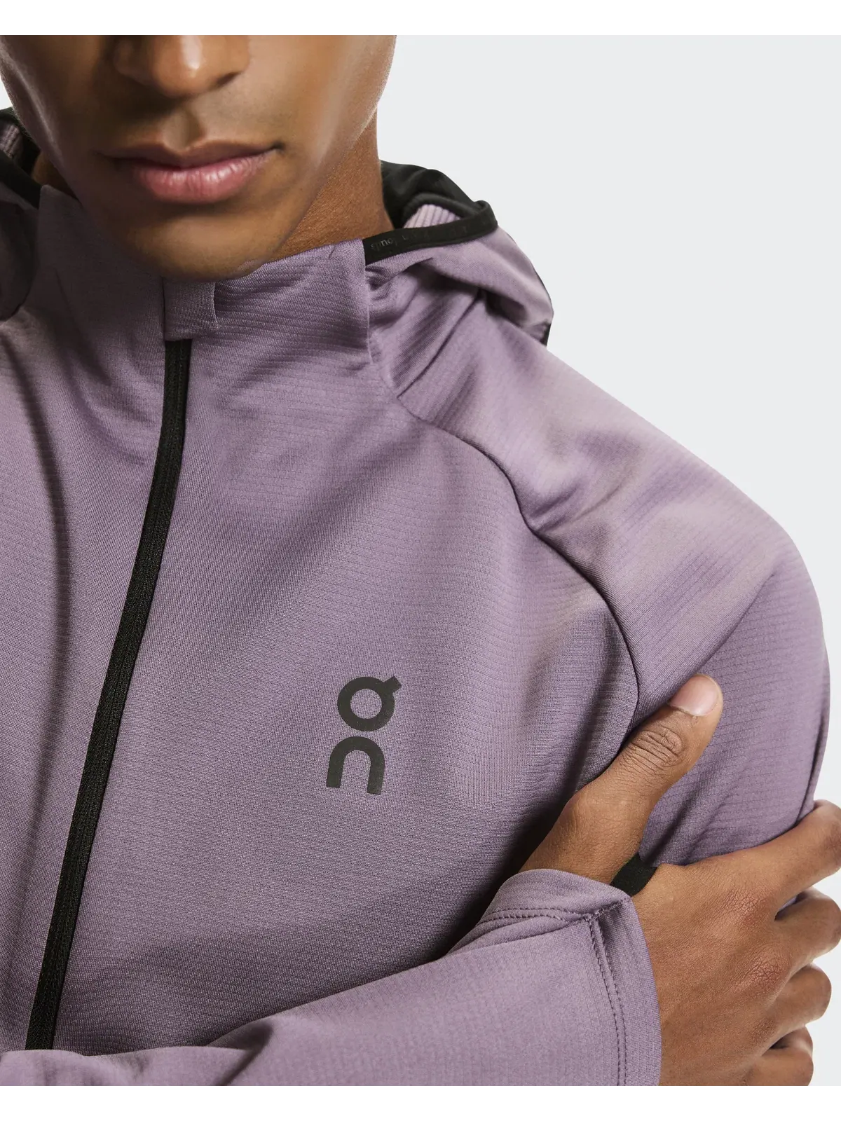 Мужское худи с капюшоном и встроенной балаклавой Climate Zip Hoodie On — 8