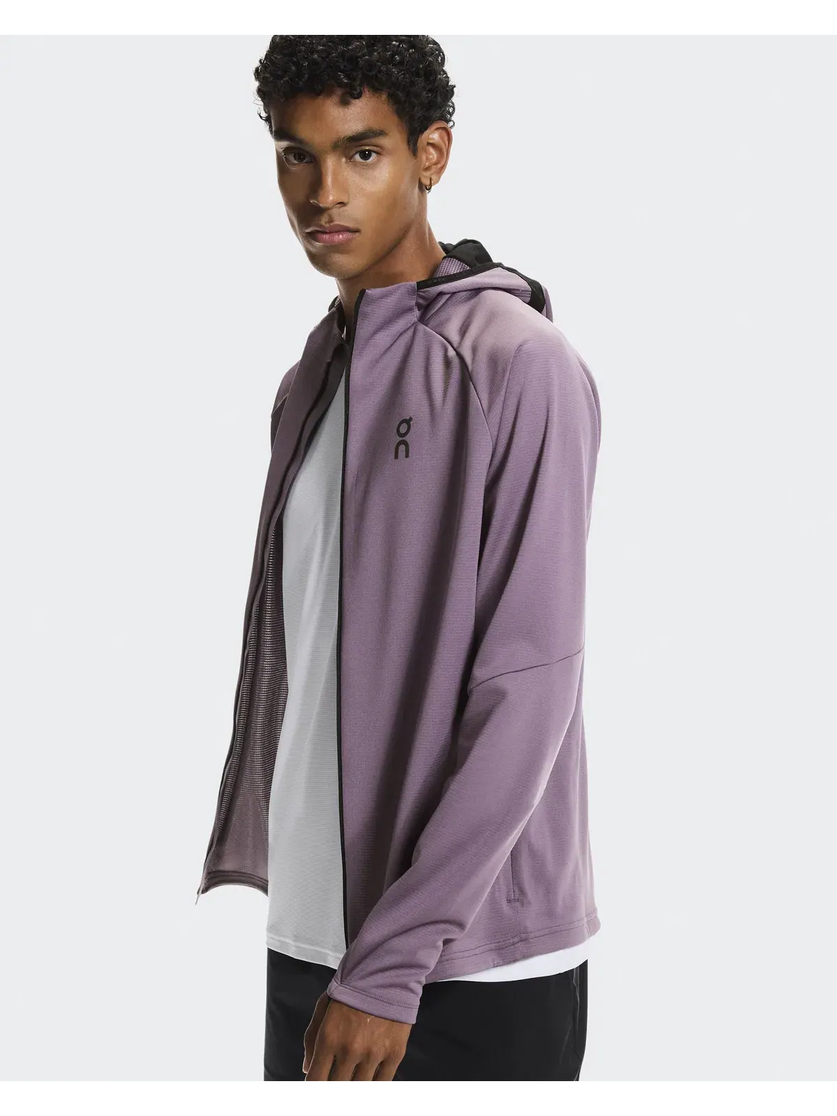 Мужское худи с капюшоном и встроенной балаклавой Climate Zip Hoodie On — 10