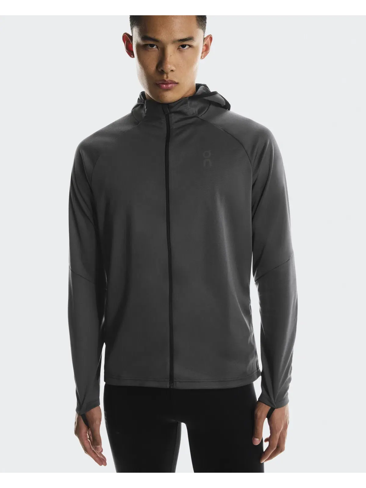 Мужское худи на молнии с капюшоном и встроенной балаклавой Climate Zip Hoodie On — 4