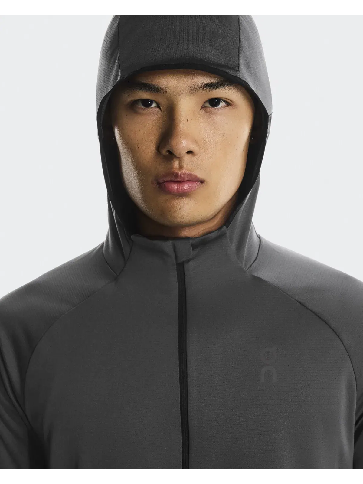 Мужское худи на молнии с капюшоном и встроенной балаклавой Climate Zip Hoodie On — 6