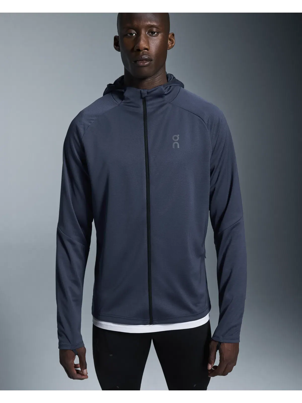 Мужское худи на молнии с капюшоном и встроенной балаклавой Climate Zip Hoodie On — 4