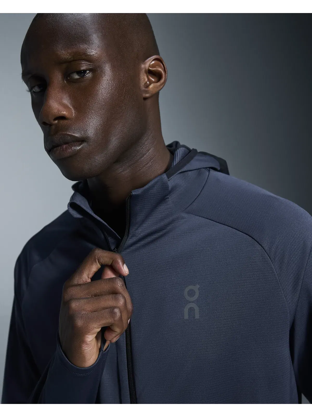 Мужское худи на молнии с капюшоном и встроенной балаклавой Climate Zip Hoodie On — 5