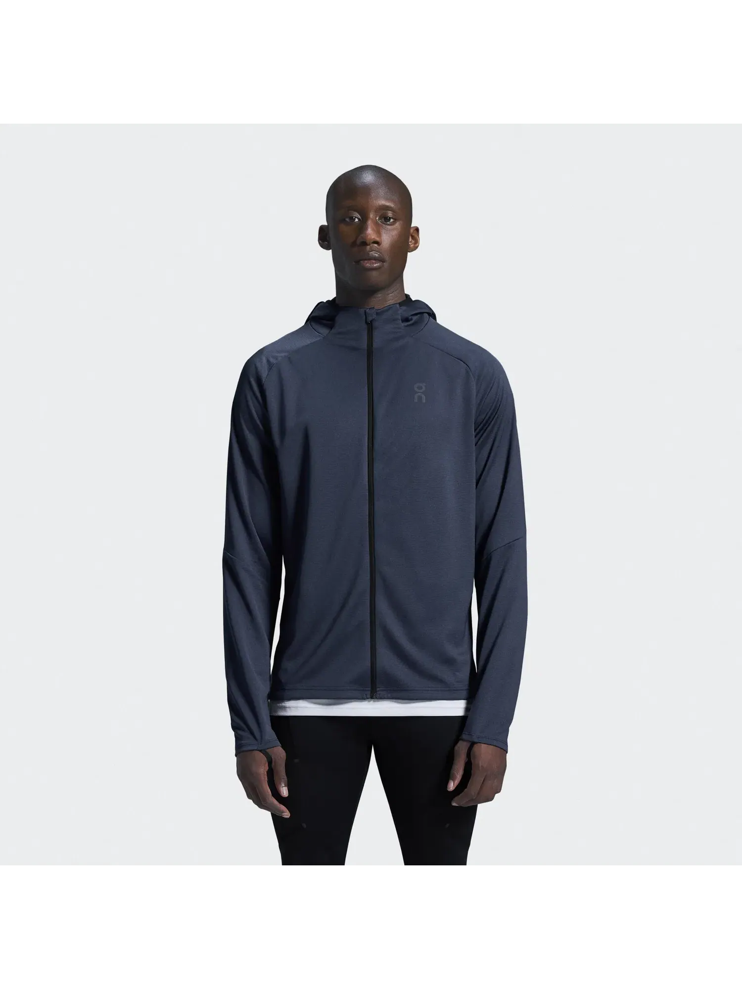 Мужское худи на молнии с капюшоном и встроенной балаклавой Climate Zip Hoodie On — 9