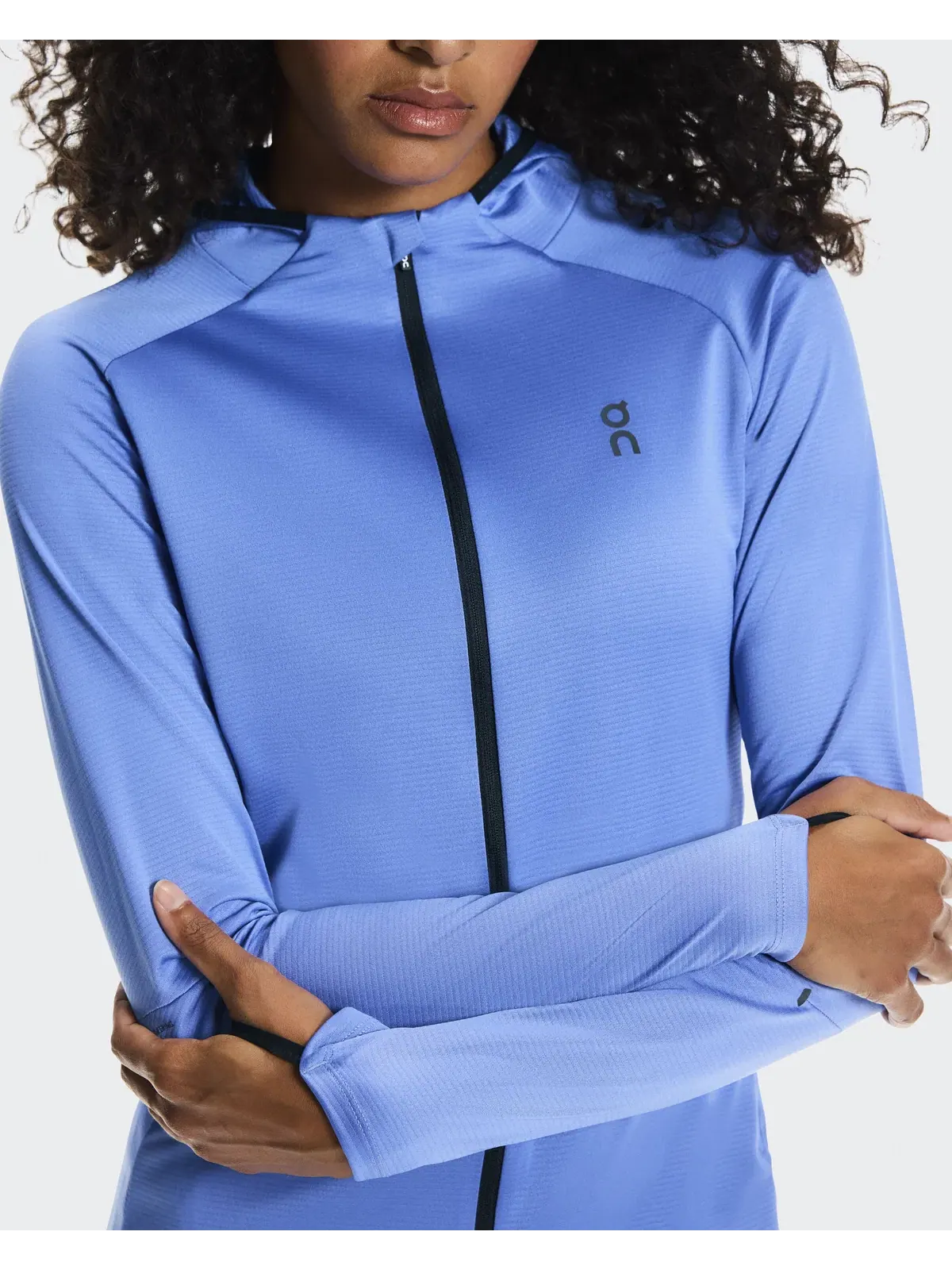 Женское худи на молнии с капюшоном и встроенной балаклавой Climate Zip Hoodie On, Sailor — 5