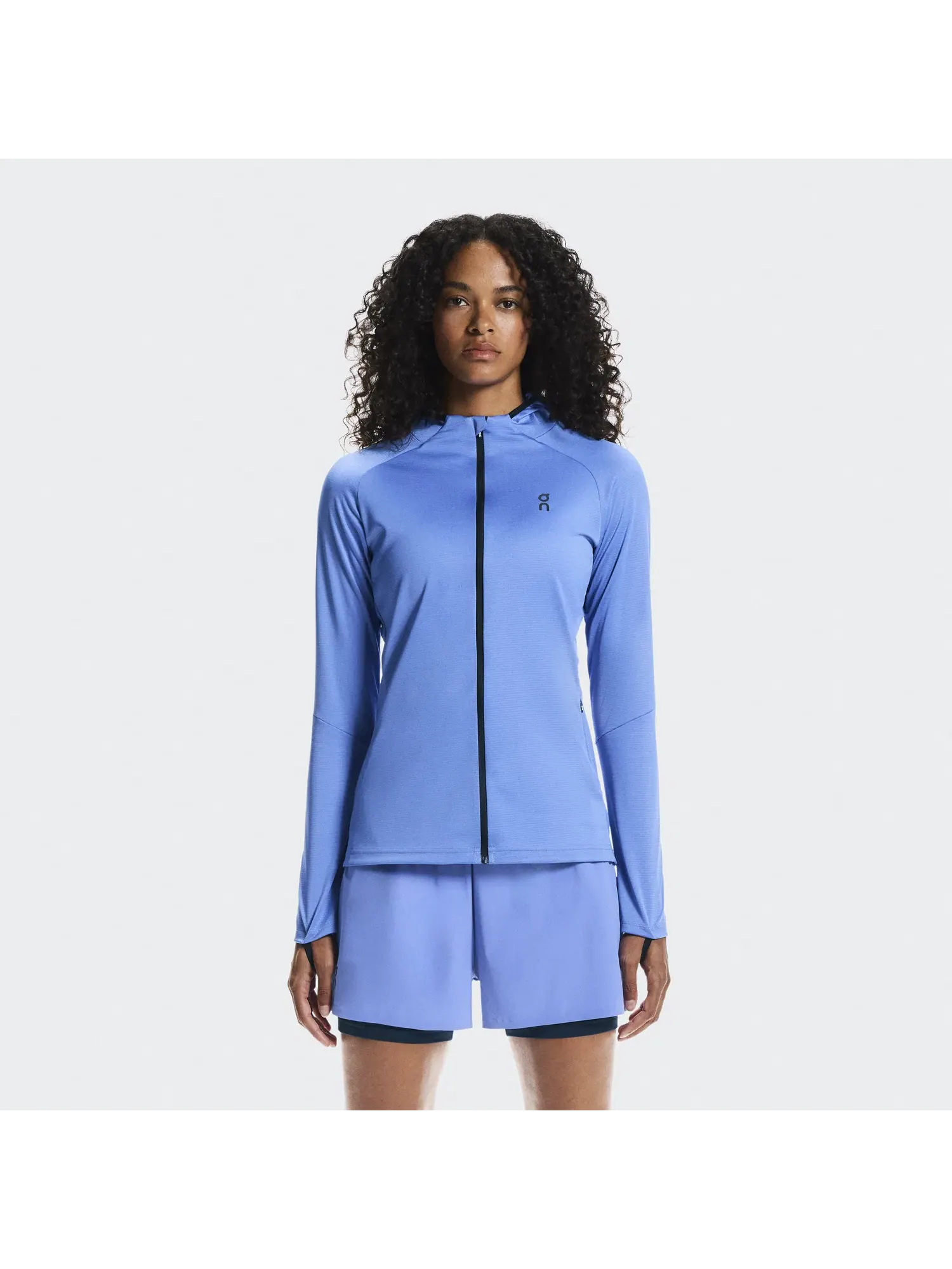 Женское худи на молнии с капюшоном и встроенной балаклавой Climate Zip Hoodie On, Sailor — 10