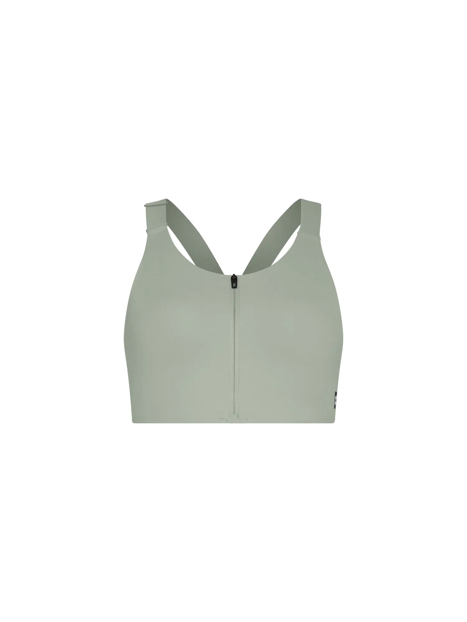 Женский спортивный бюстгальтер высокой поддержки с молнией спереди Endurance Bra Zip On, Tin