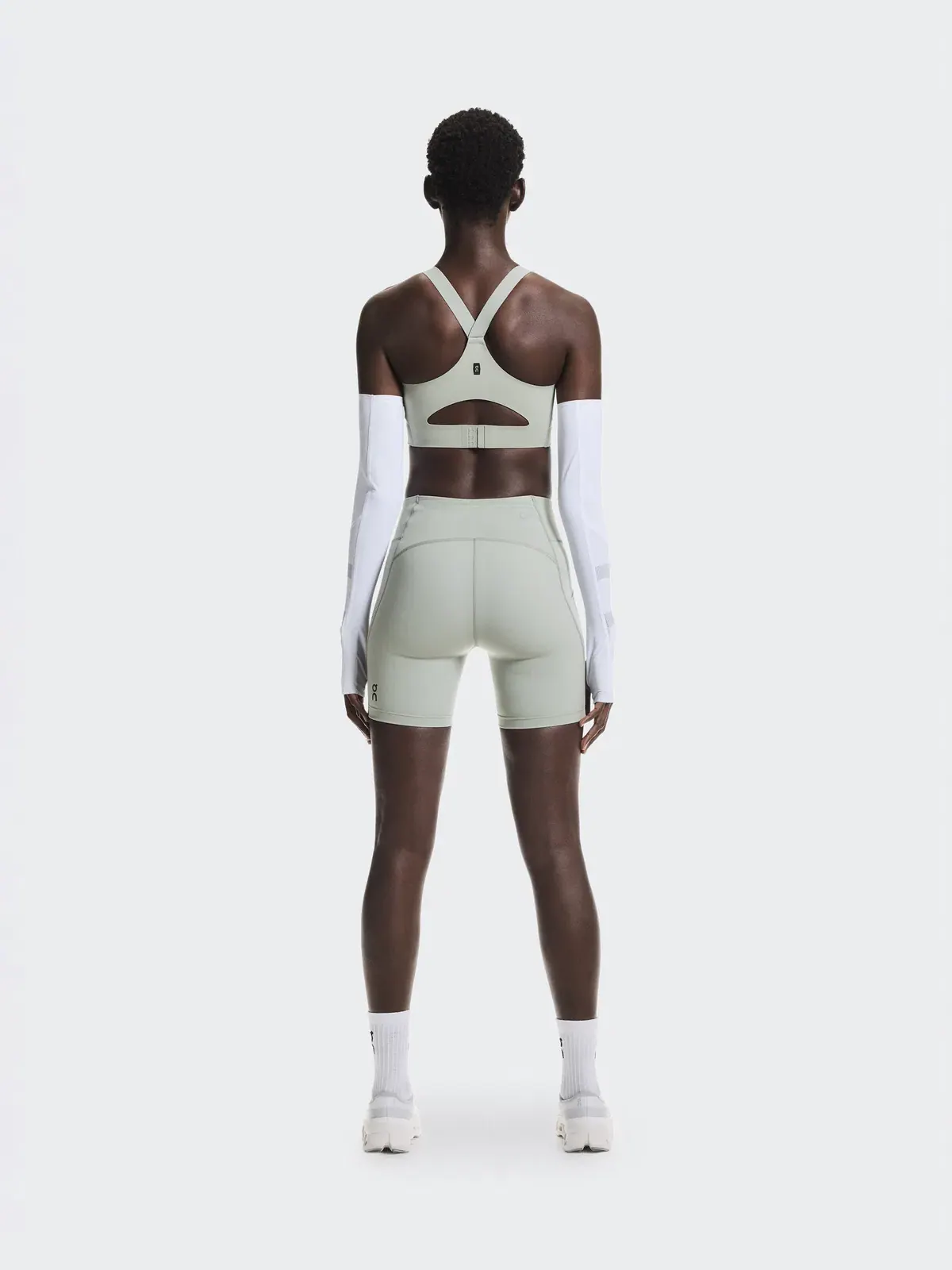 Женский спортивный бюстгальтер высокой поддержки с молнией спереди Endurance Bra Zip On, Tin — 3