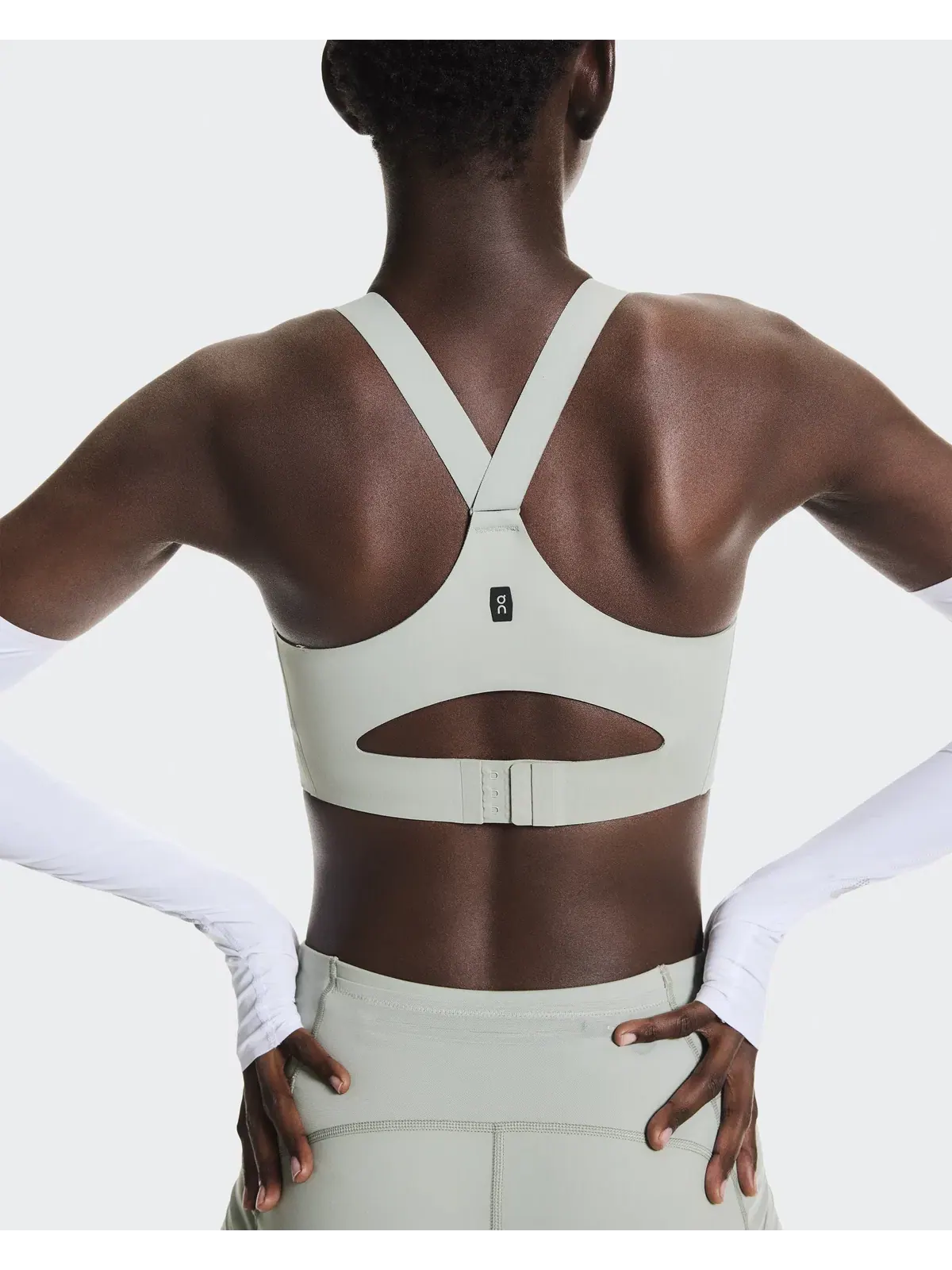 Женский спортивный бюстгальтер высокой поддержки с молнией спереди Endurance Bra Zip On, Tin — 5