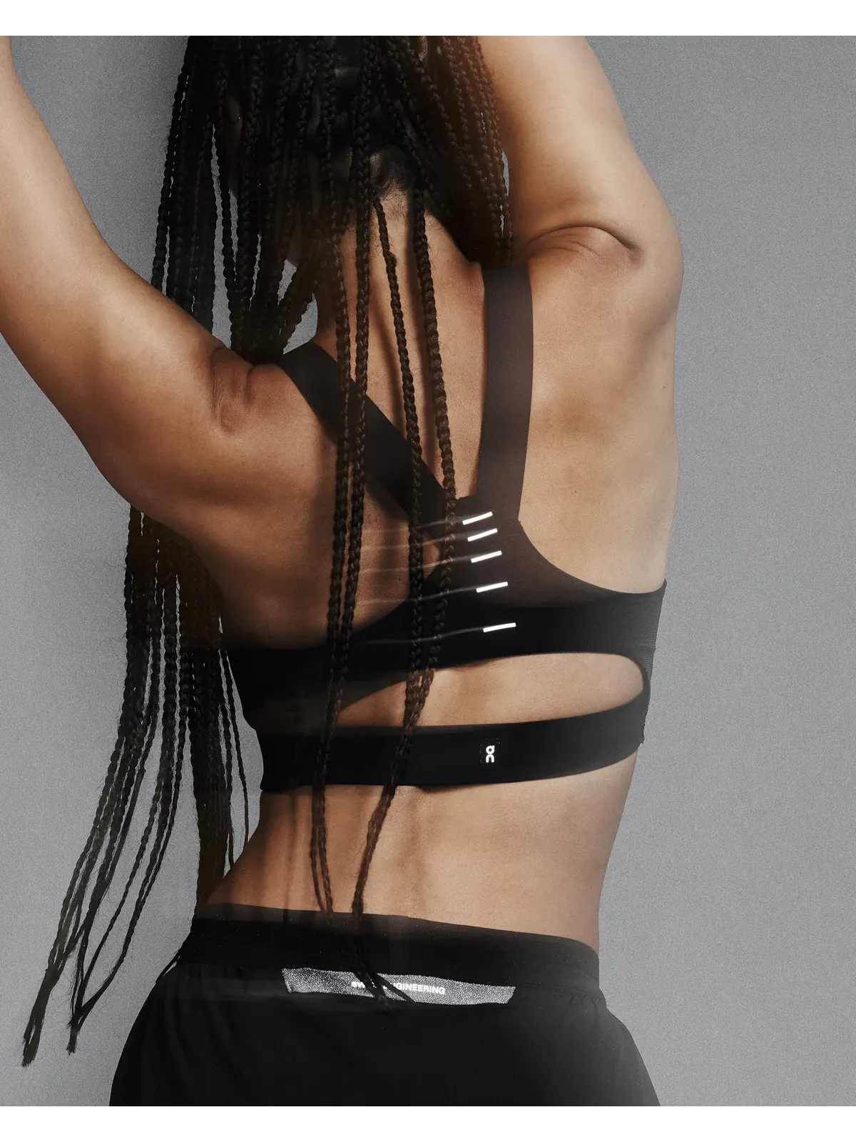 Женский спортивный бюстгальтер средней поддержки с сетчатой спинкой Performance Bra Lumos On — 7