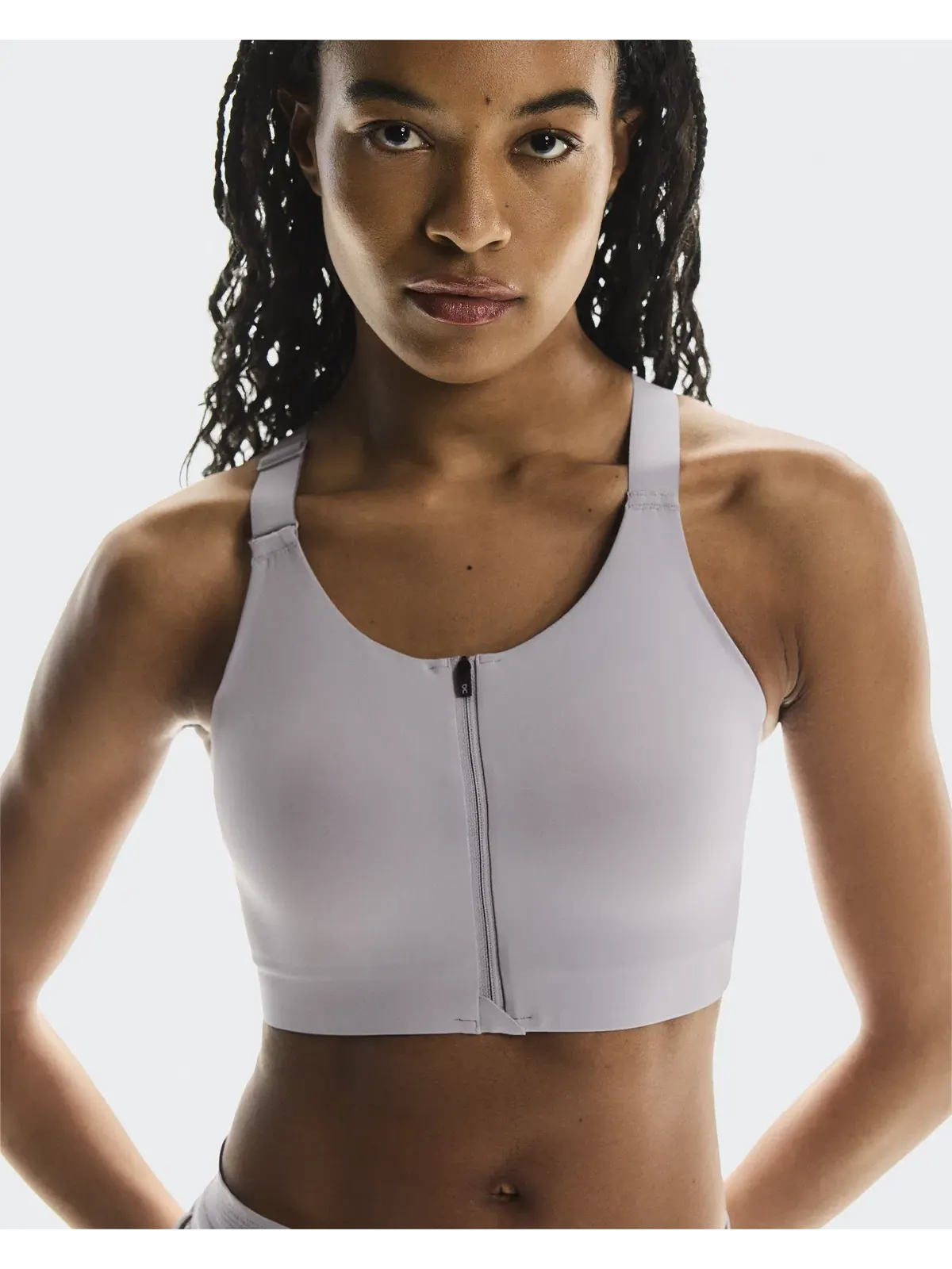 Женский спортивный бра с высокой поддержкой и молнией спереди Endurance Bra Zip On — 3