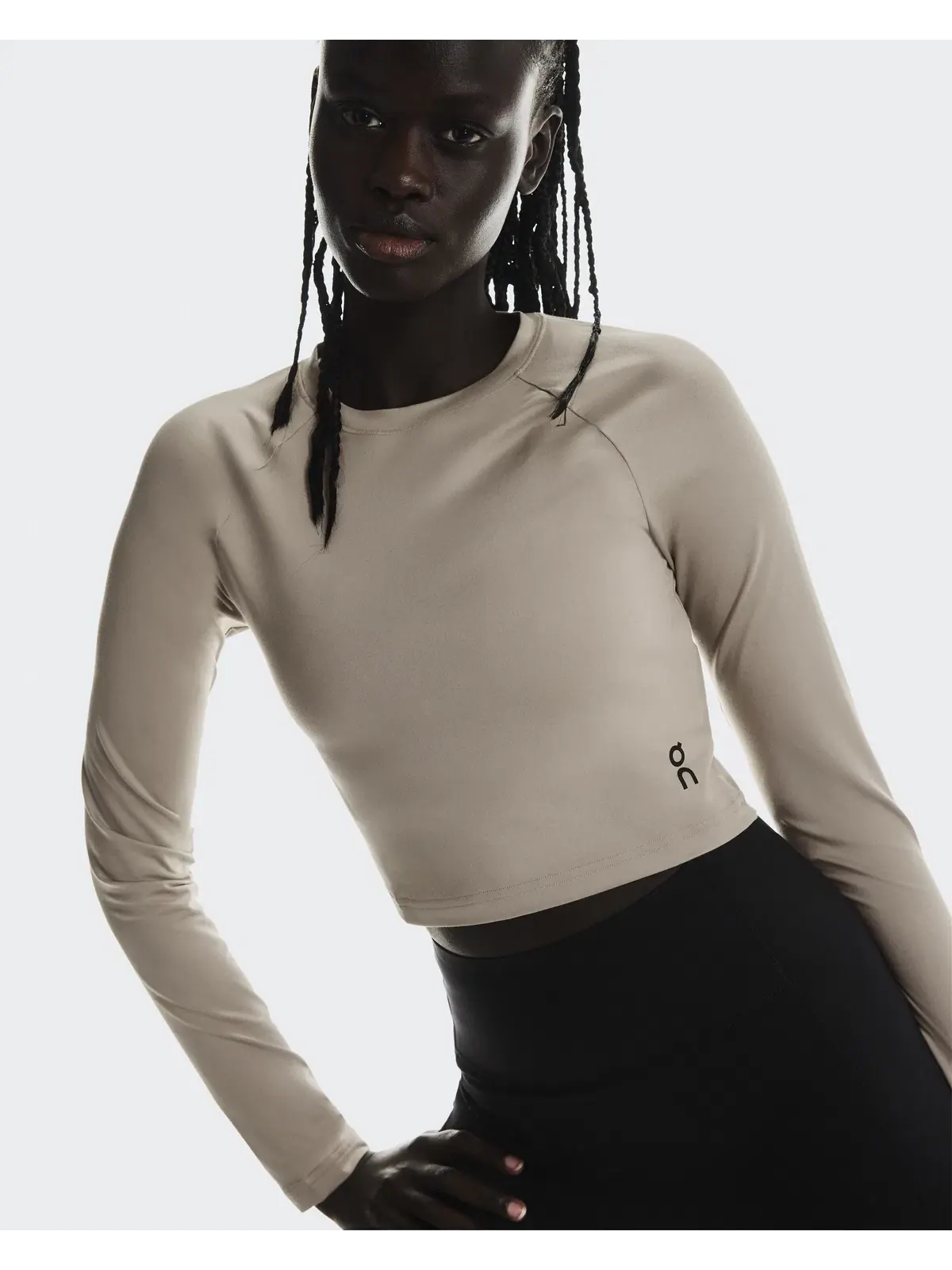 Женский кроп-топ с длинным рукавом Studio Long-T Crop On — 4