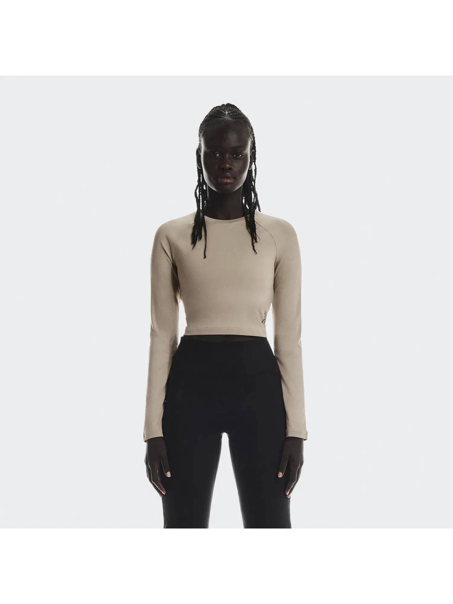 Женский кроп-топ с длинным рукавом Studio Long-T Crop On — 7