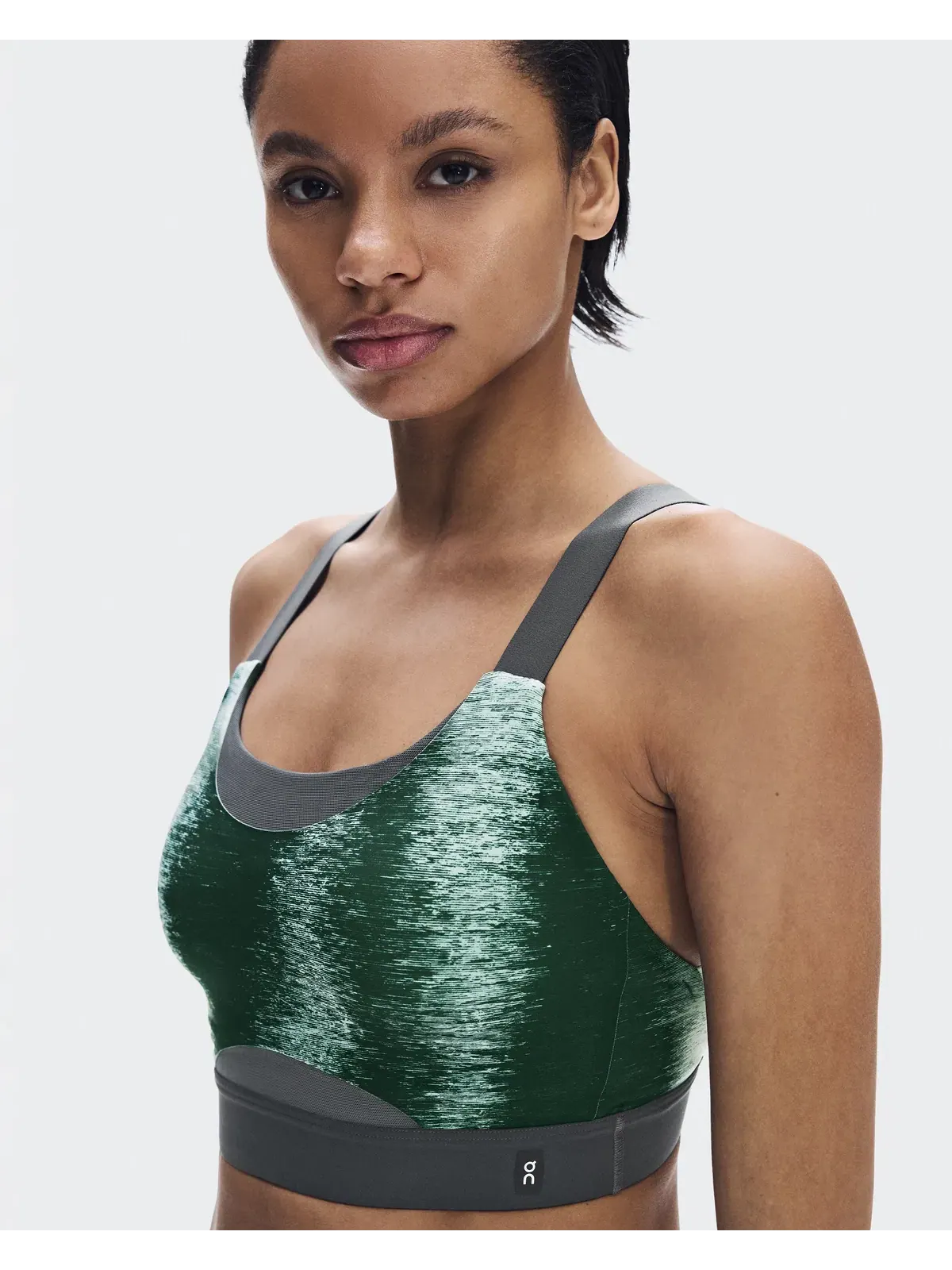 Женский спортивный бюстгальтер средней поддержки с принтом Performance Bra Terra On, Cove/Kaitoke — 3