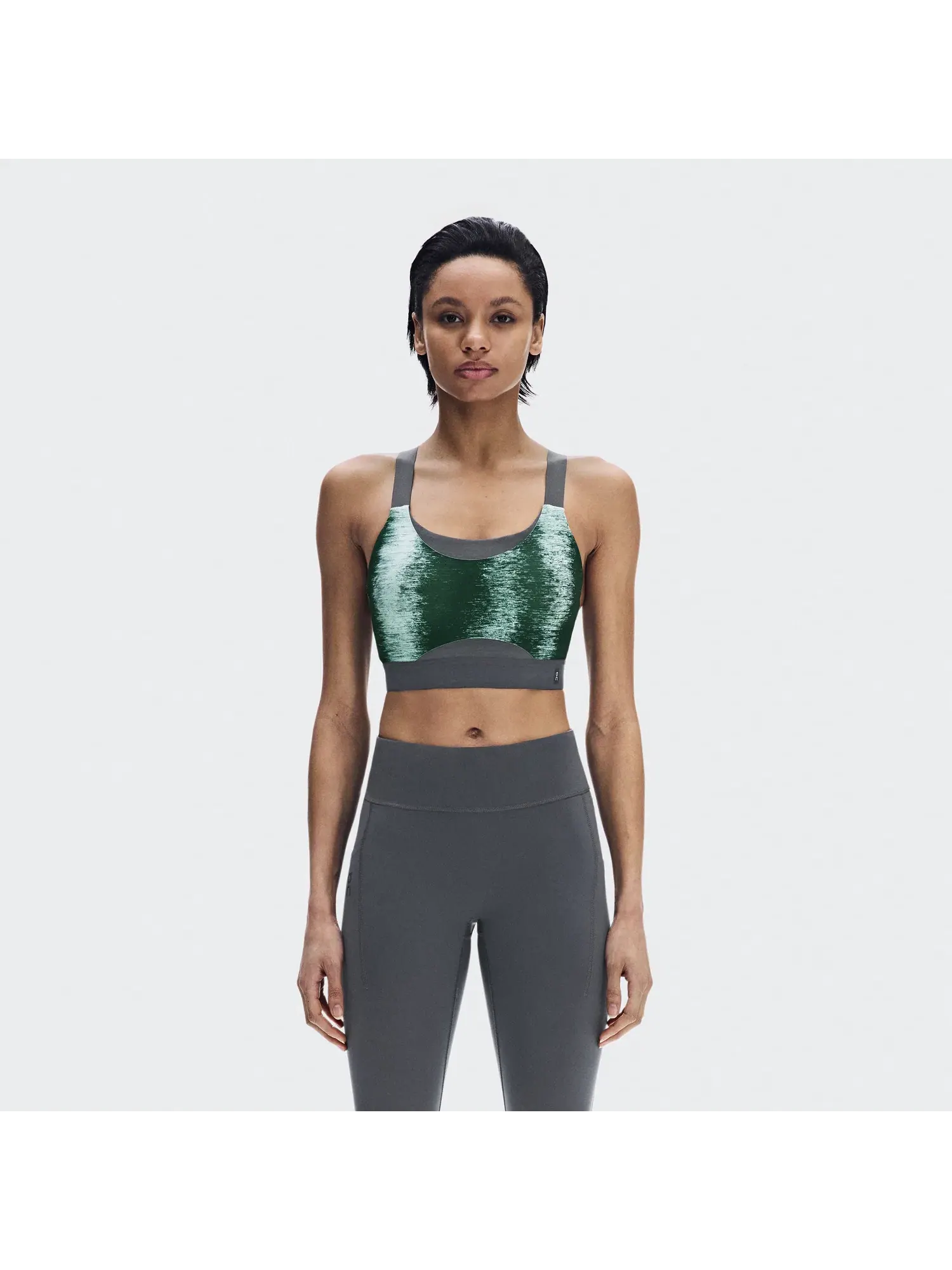 Женский спортивный бюстгальтер средней поддержки с принтом Performance Bra Terra On, Cove/Kaitoke — 7