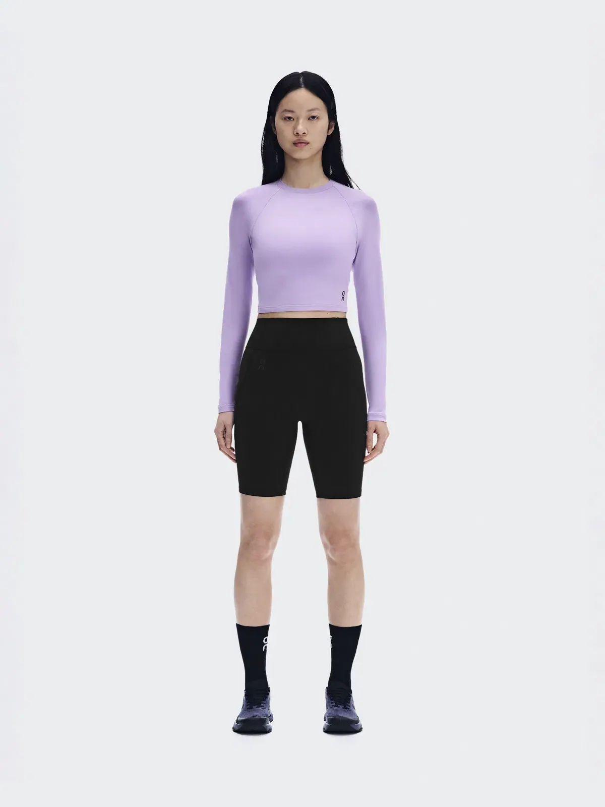 Женский кроп-топ с длинным рукавом Studio Long-T Crop On, Bloom — 2