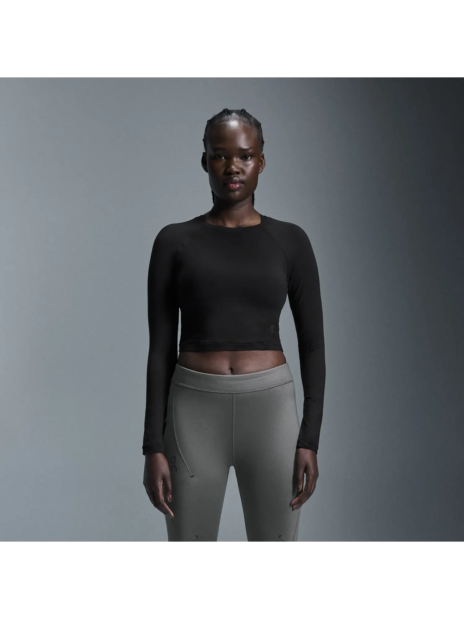 Женский кроп-топ с длинным рукавом Studio Long-T Crop On — 7