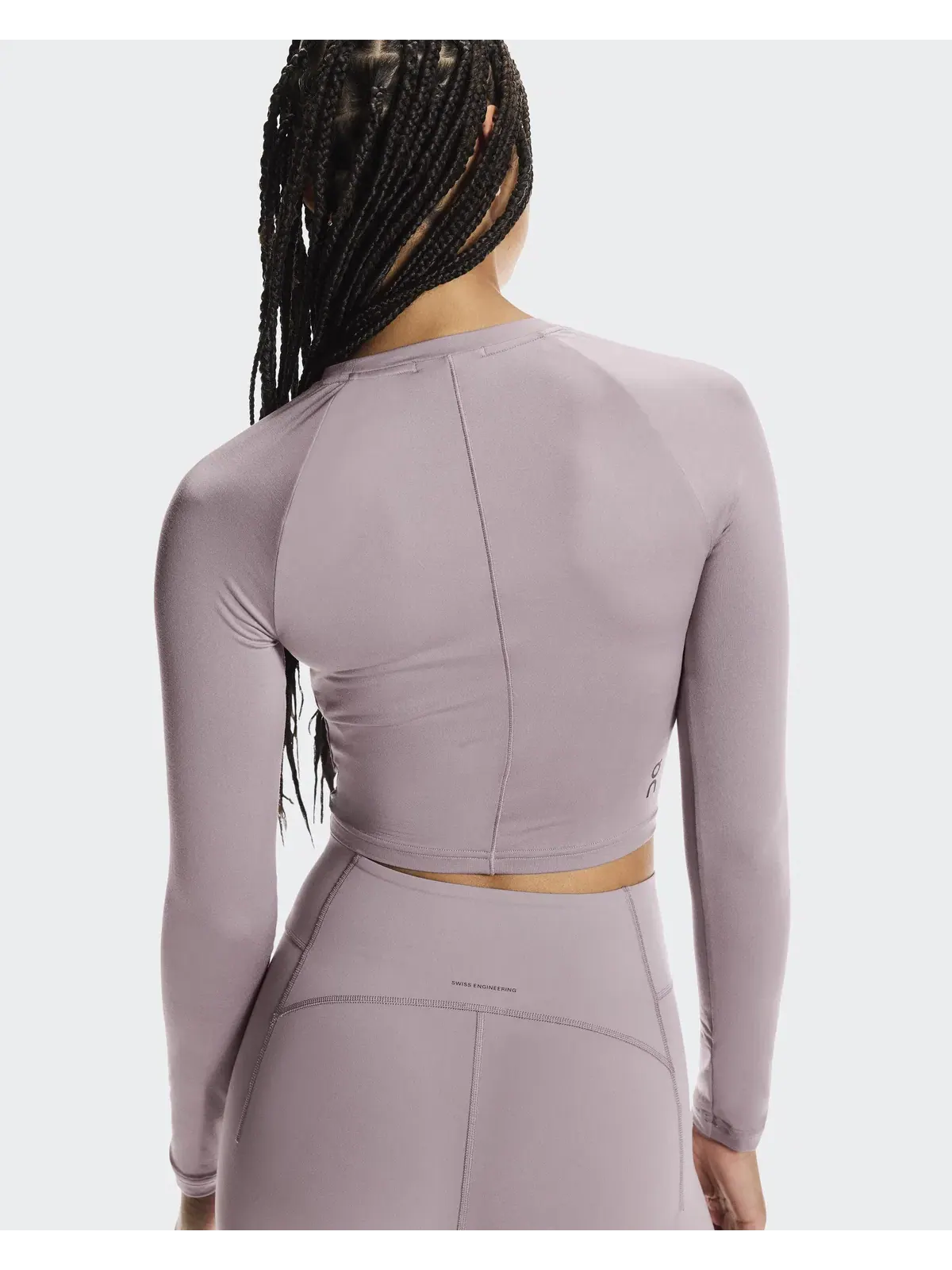 Женский кроп-топ с длинным рукавом Studio Long-T Crop On, Heron — 5