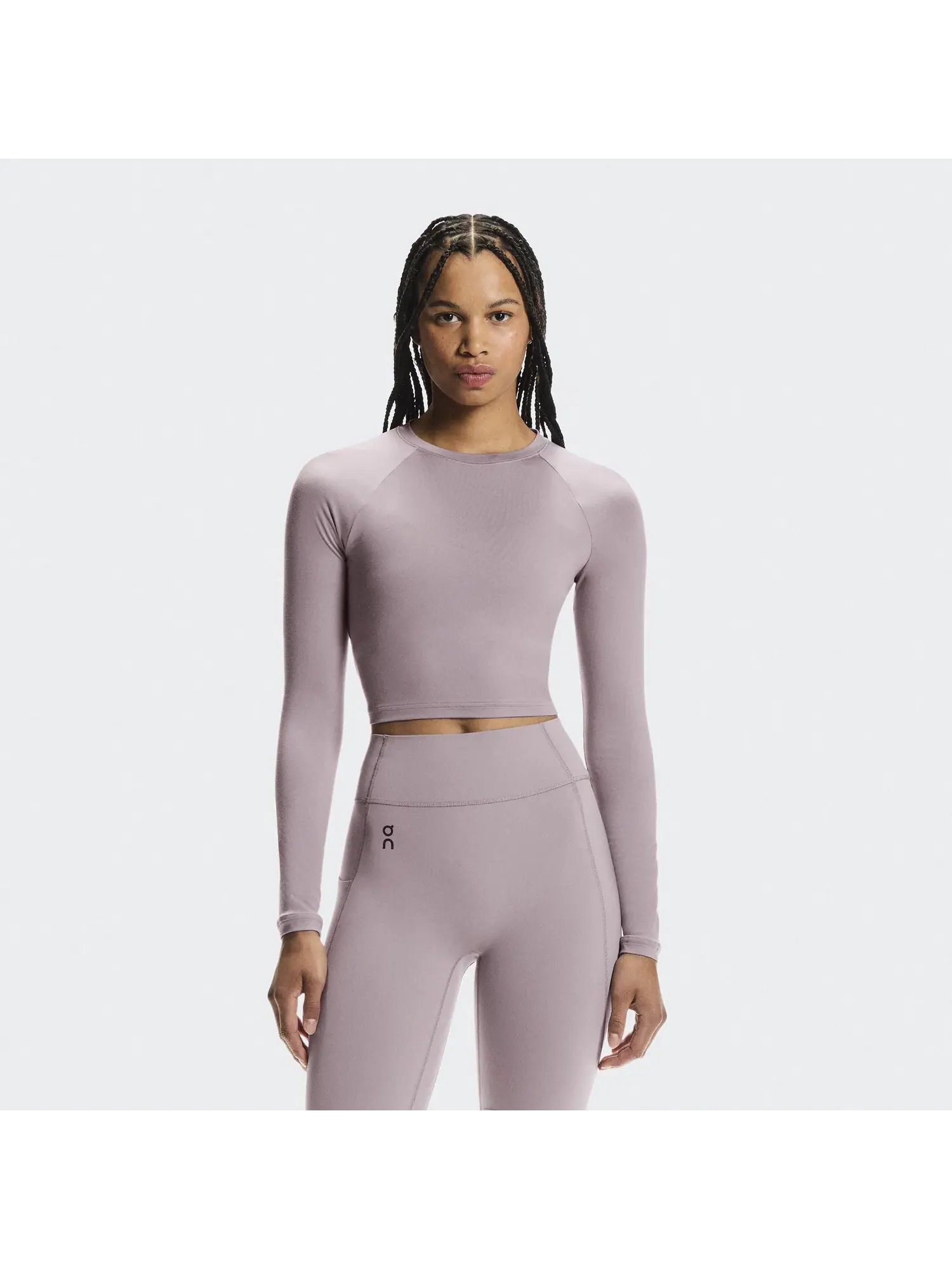 Женский кроп-топ с длинным рукавом Studio Long-T Crop On, Heron — 6
