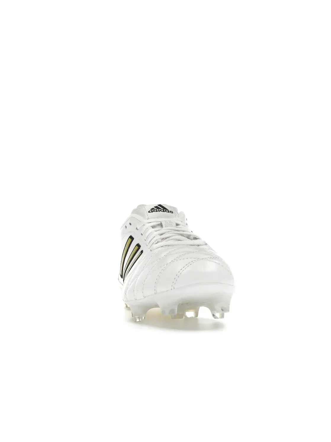 Мужские бутсы с кожаным верхом Adidas 11Pro FG Cloud White/Core Black/Gold Metallic — изображение 2 из 4