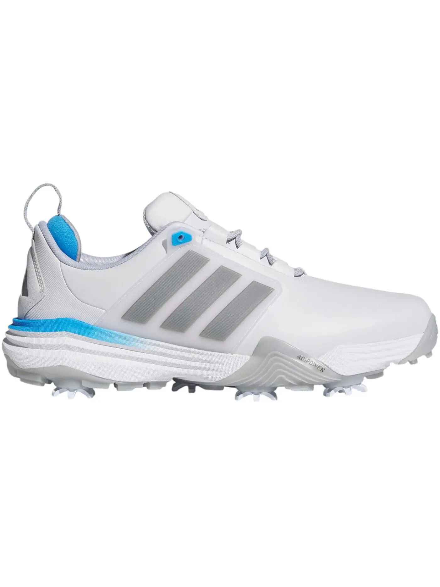 Мужские шиповки для гольфа Adidas Adipower 26 Golf — изображение 1 из 1, серый/металлик/синий