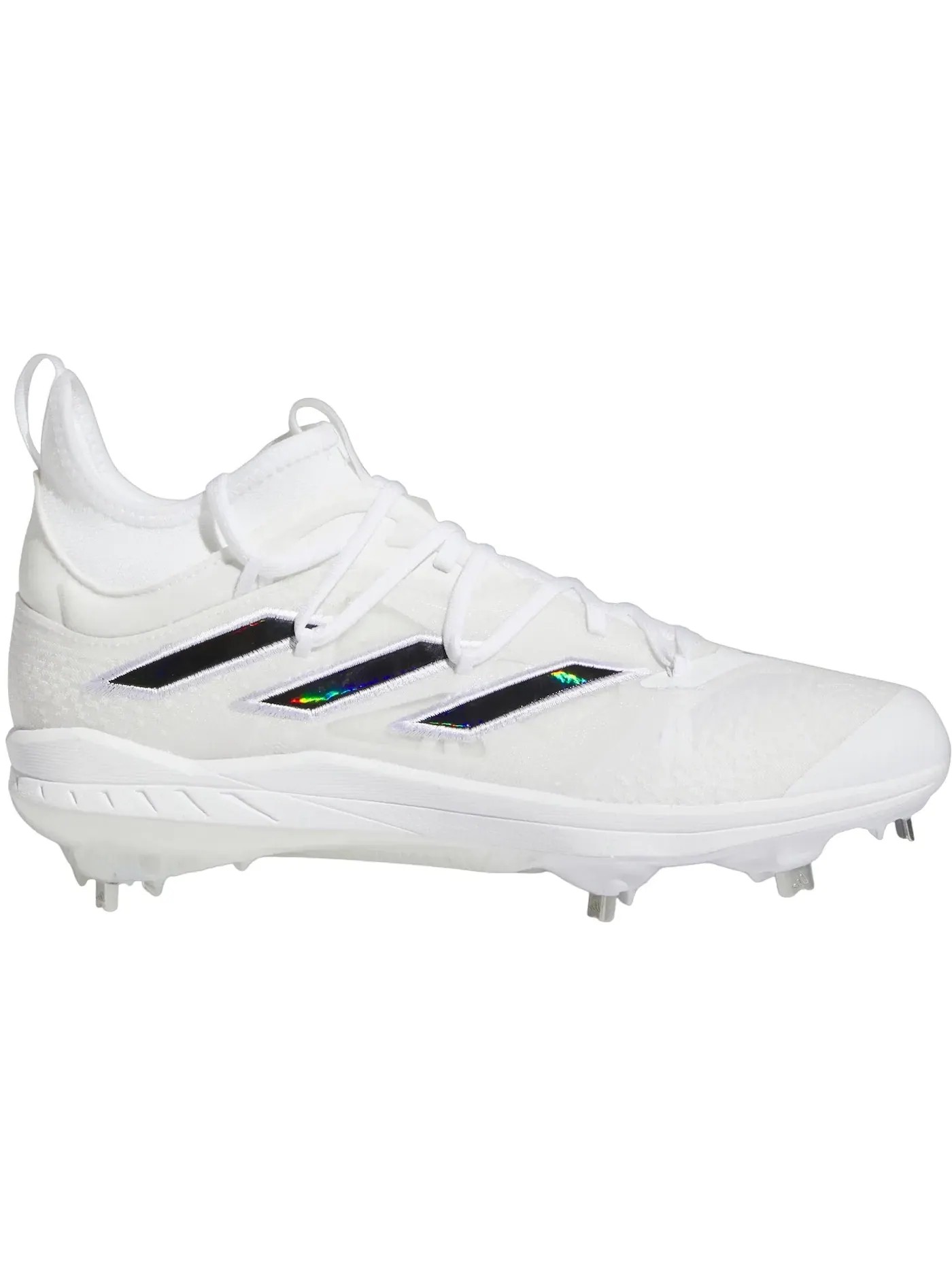 Мужские бутсы Adizero Afterburner 9 NWV от Adidas — изображение 1 из 1, белый/черный/белый