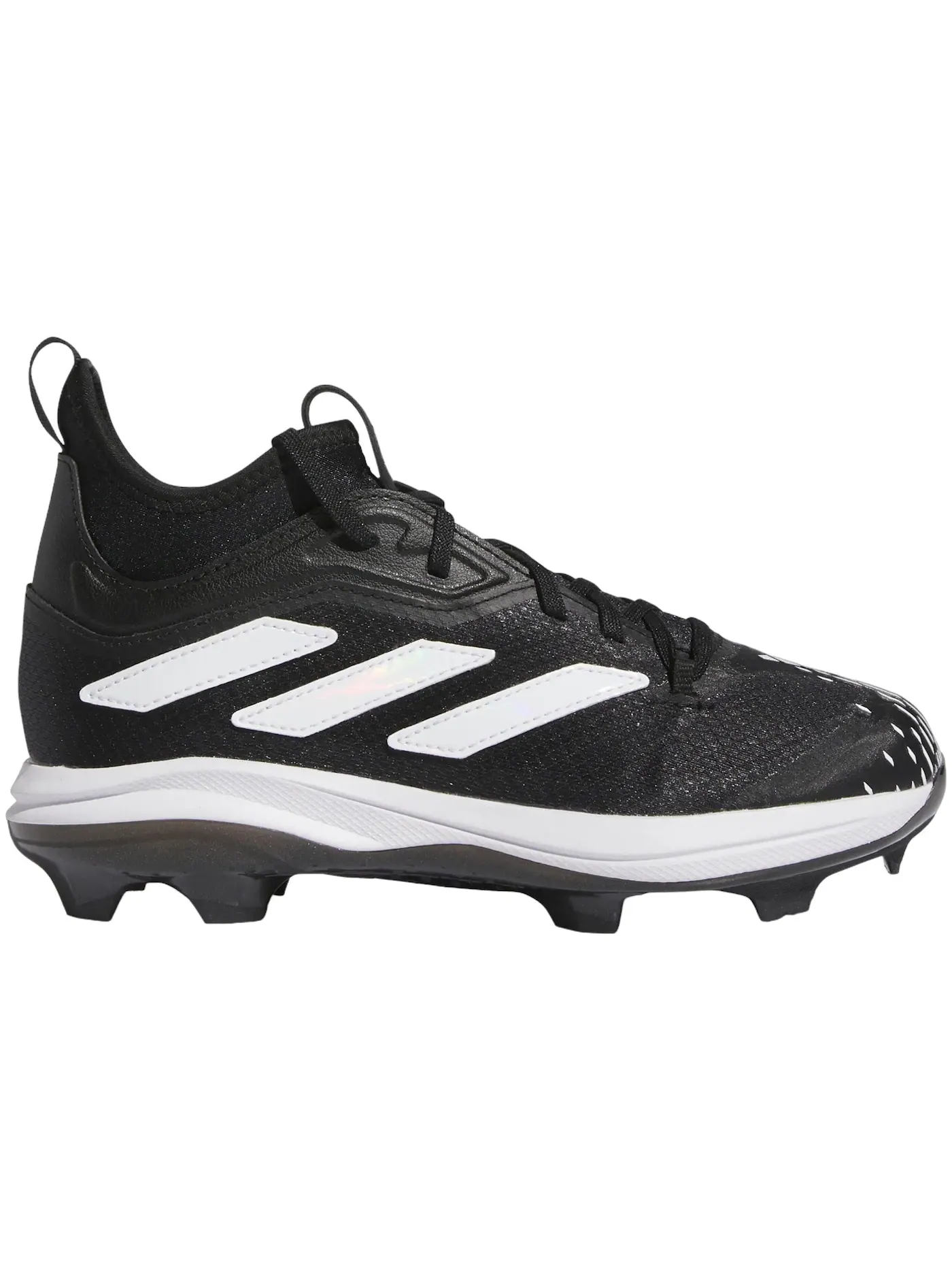 Детские бутсы с шипами TPU Adizero Afterburner 9 Adidas — изображение 1 из 1, черный белый черный