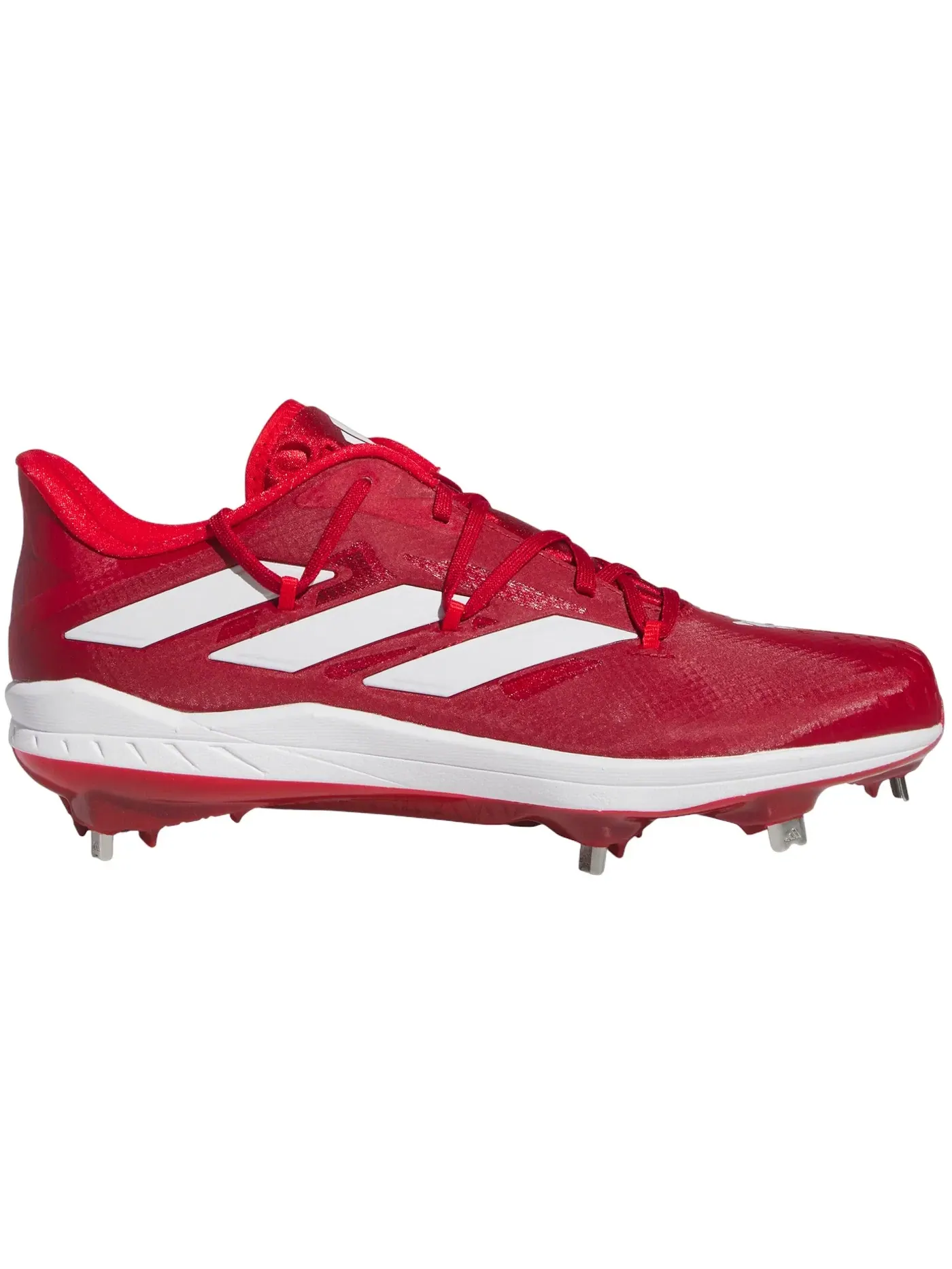 Мужские бутсы с шипами Adizero Afterburner 9 Adidas — изображение 1 из 1, красный/белый/красный