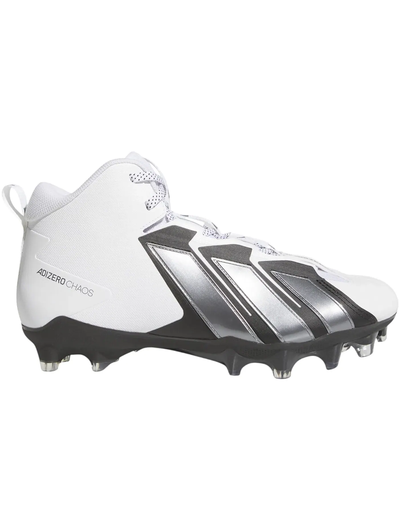 Мужские бутсы с шипами Adizero Chaos II Lineman Adidas — изображение 1 из 1, белый/металлик/белый