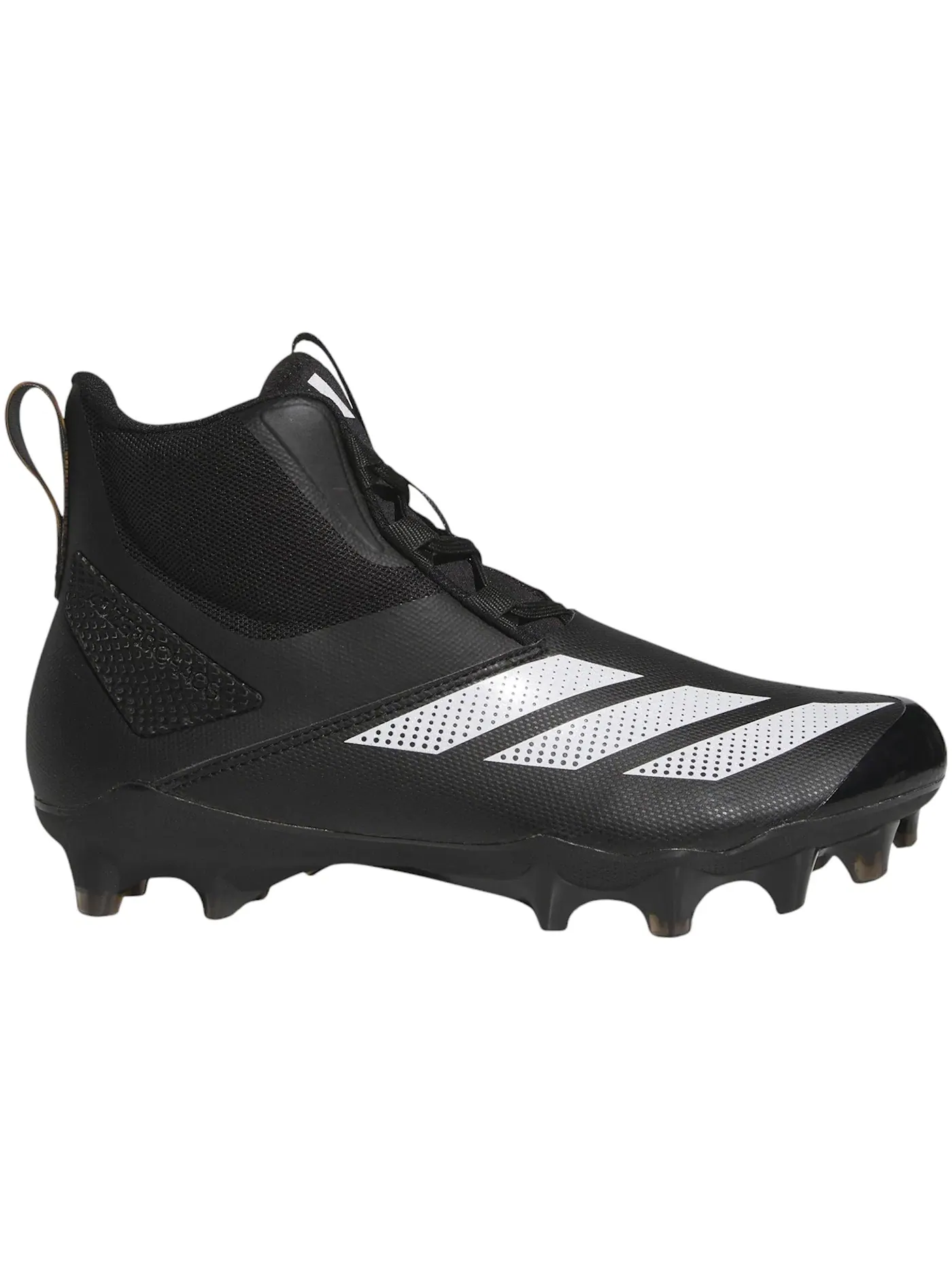 Мужские бутсы для американского футбола с шипами Adizero Chaos Adidas — изображение 1 из 1, черный/белый/черный