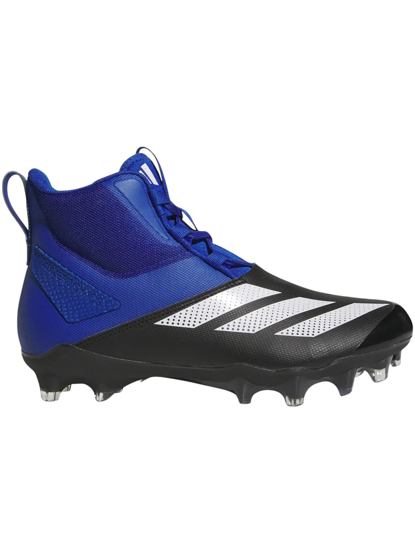 Мужские бутсы с высоким верхом Adidas Adizero Chaos Linemen — изображение 1 из 1, синий белый черный