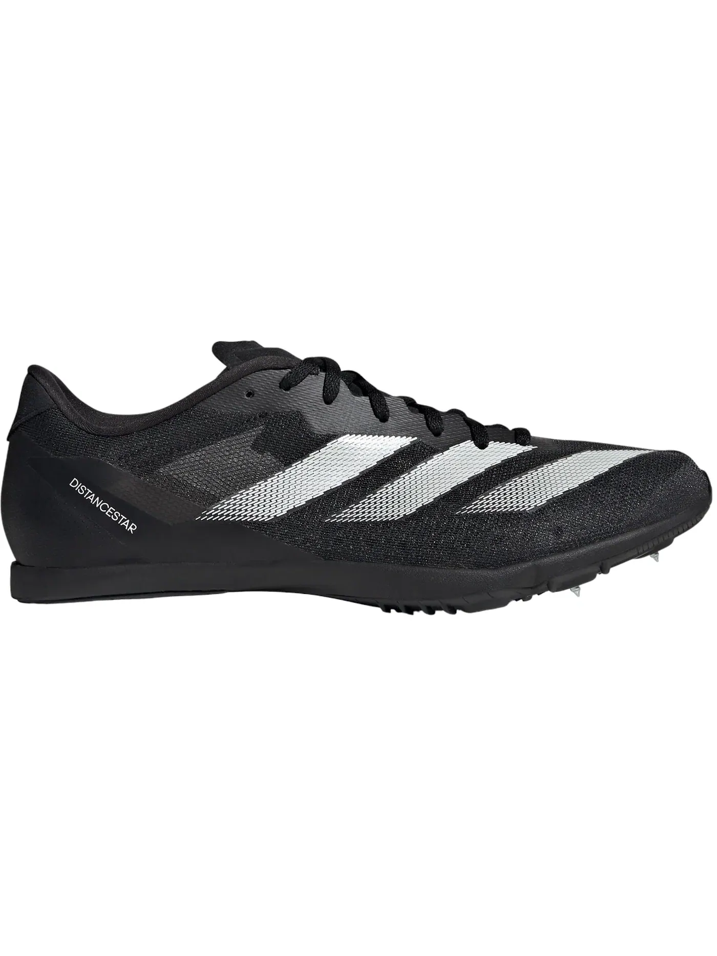 Мужские шиповки для бега с шипами Adidas Adizero Distancestar — изображение 1 из 1, черный//белый