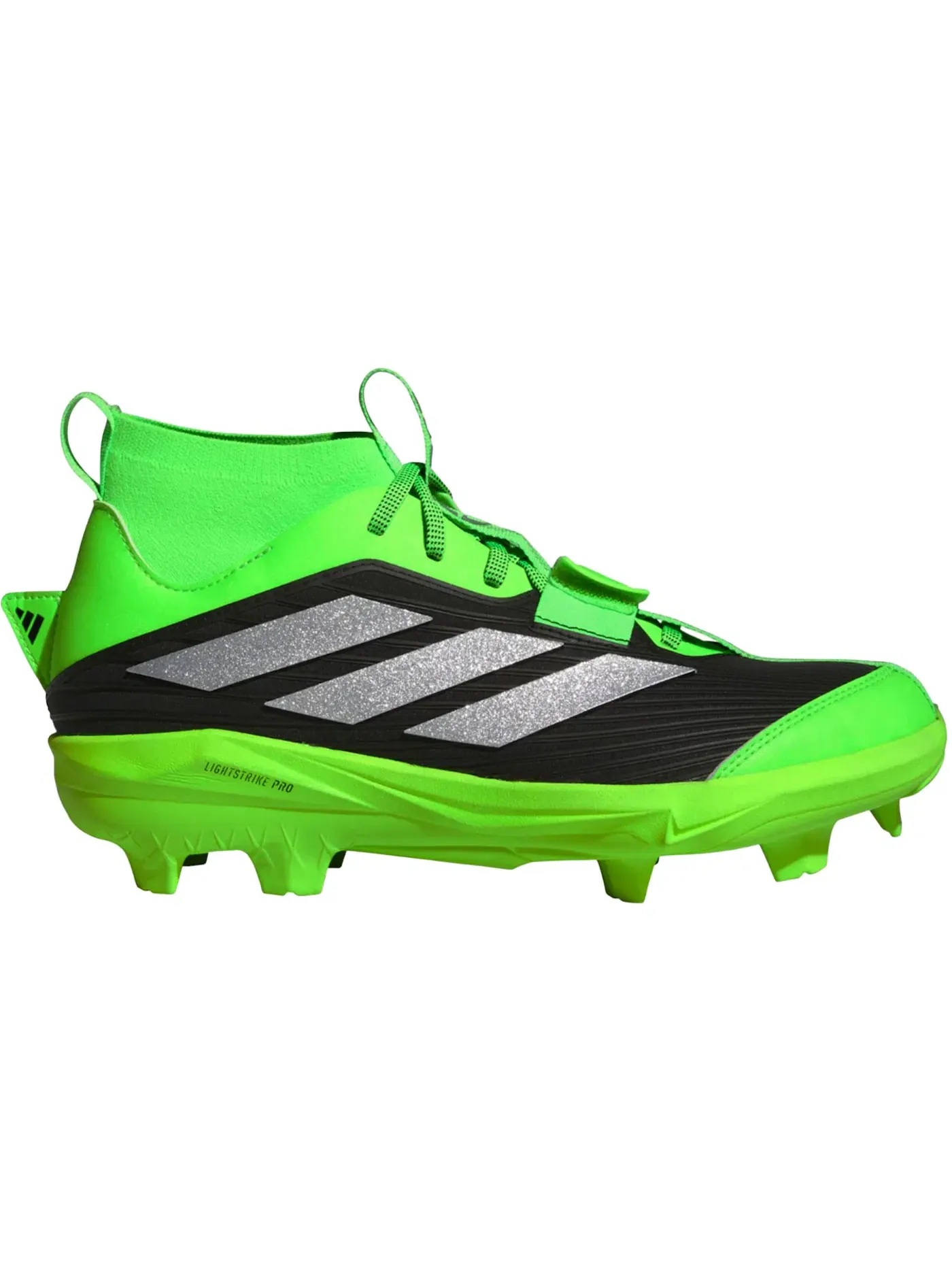 Мужские бутсы Solar Green Adidas Adizero Edge+ — изображение 1 из 1, зеленый/черный
