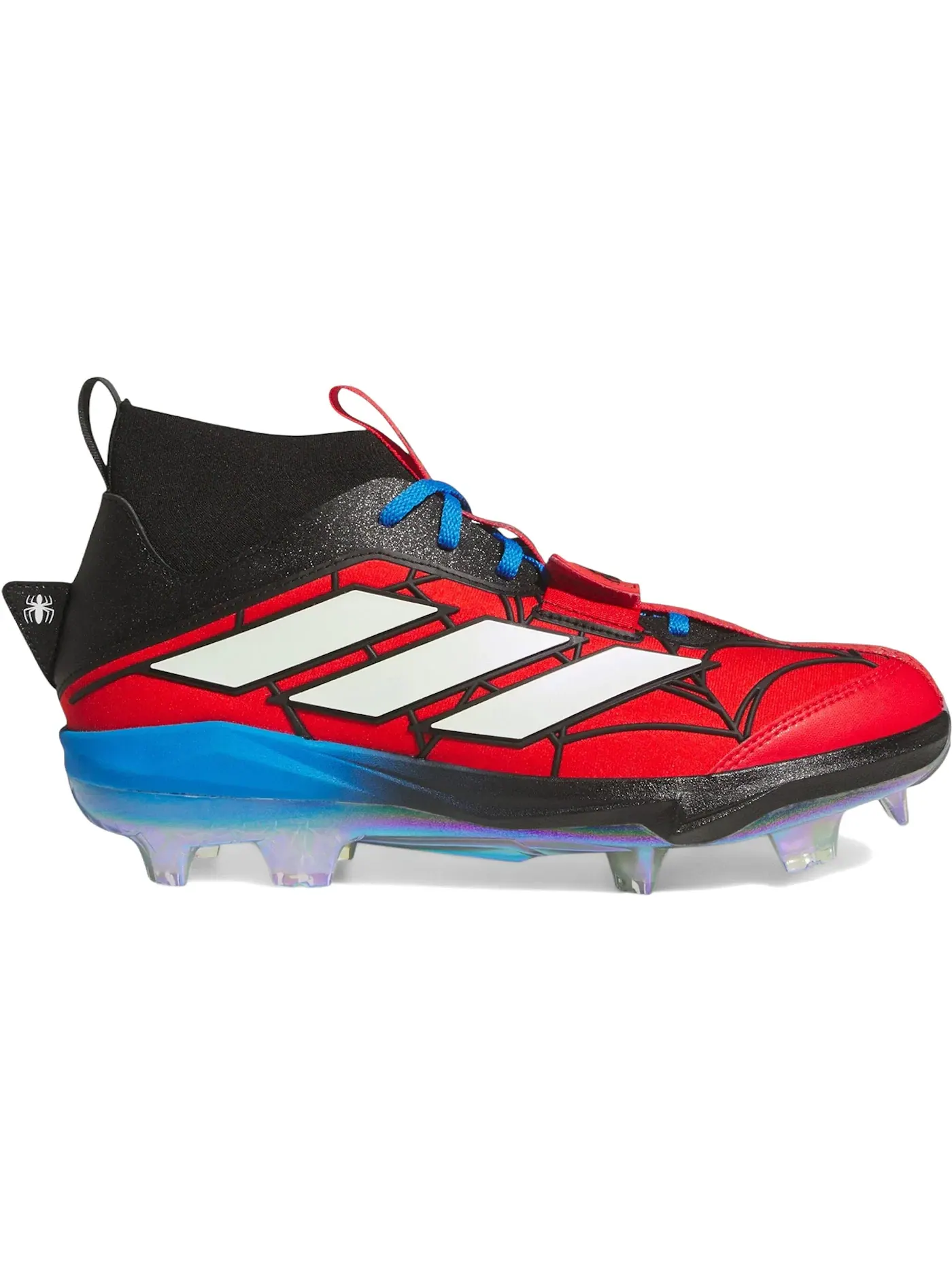 Мужские бутсы с шипами Adizero Edge+ TPU Adidas — изображение 1 из 1, красный/черный/синий