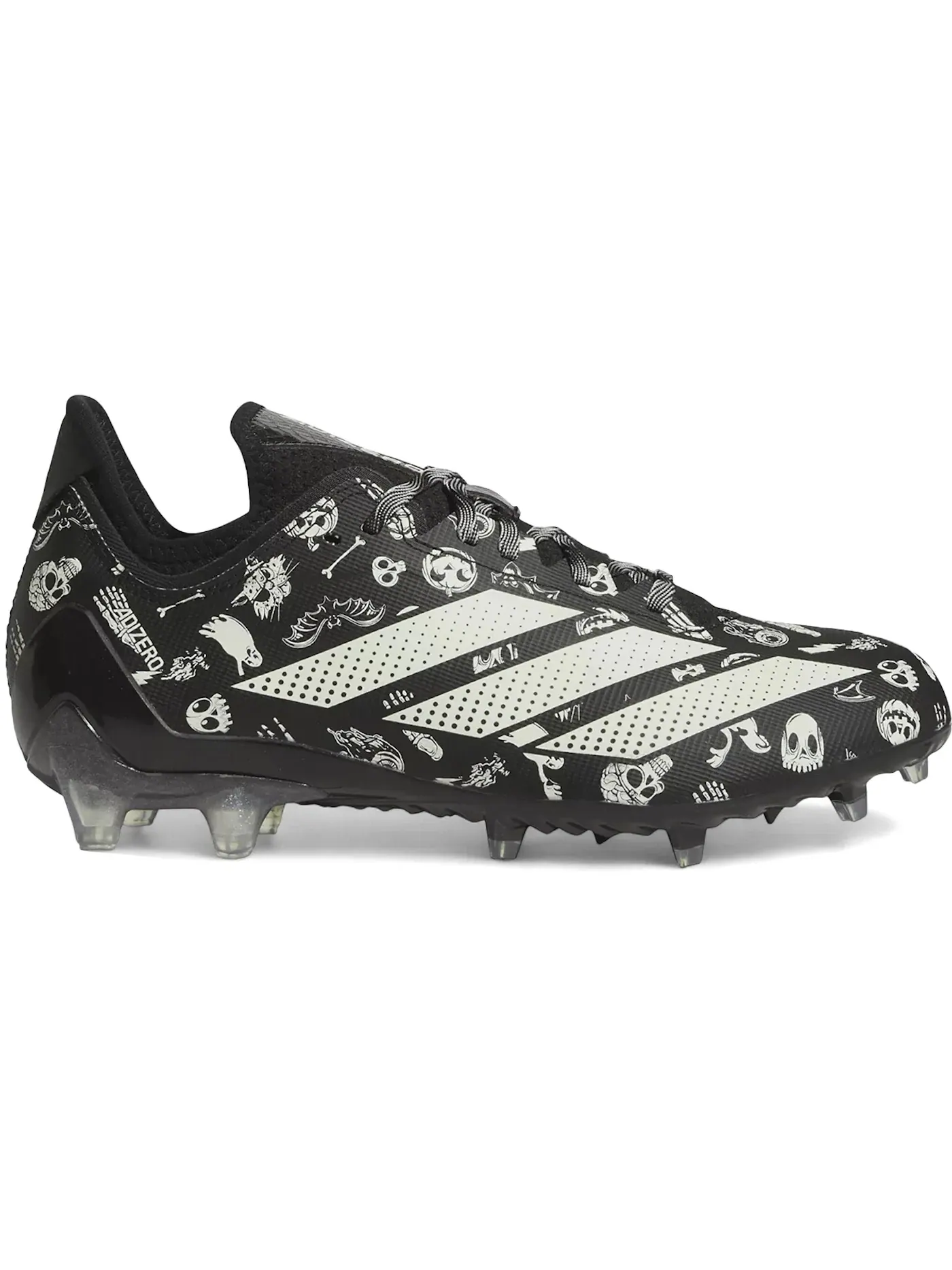 Мужские бутсы с принтом Adidas Adizero Electric — изображение 1 из 2, черный/белый/черный