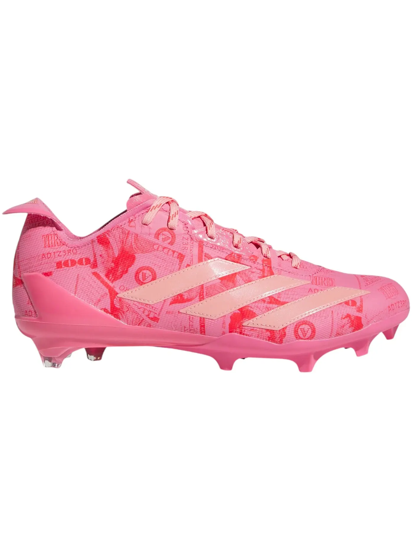 Мужские бутсы Adizero Electric II Cleats Adidas — изображение 1 из 1, розовый/розовый/красный