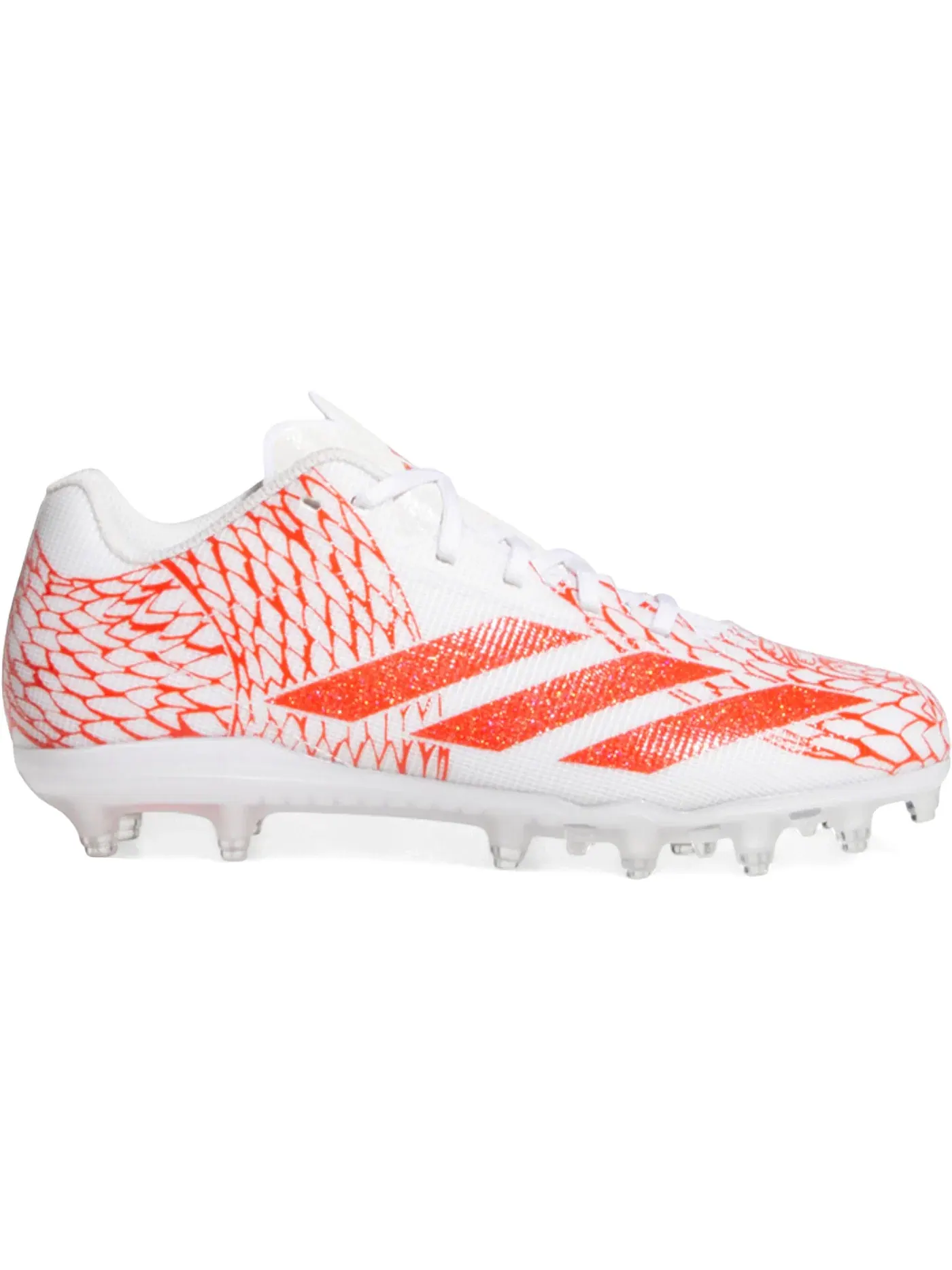 Детские бутсы Adizero Electric II Adidas — изображение 1 из 1, белый/оранжевый