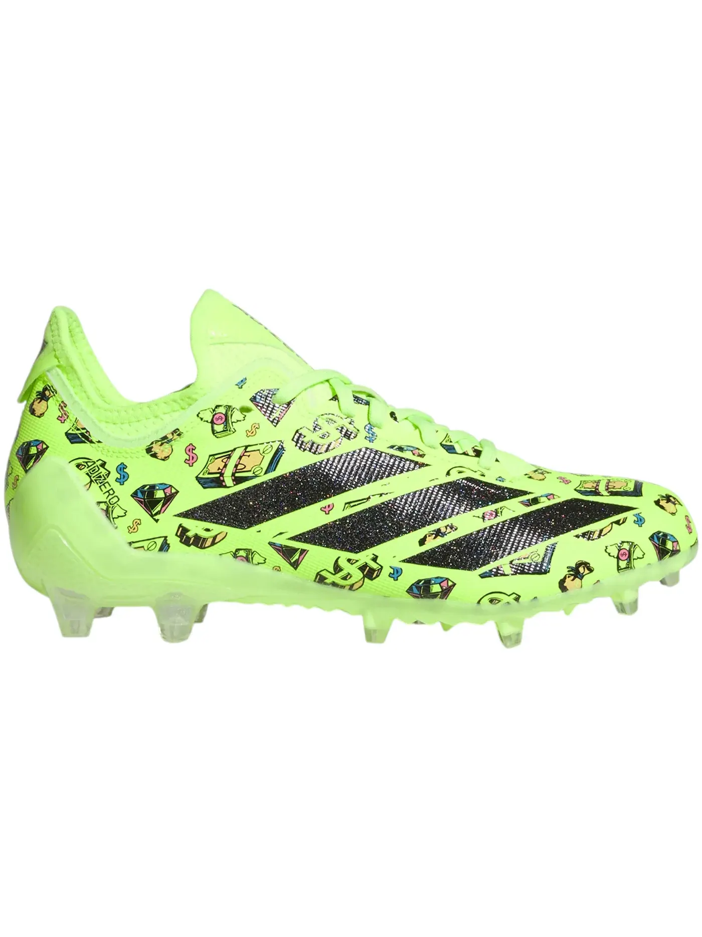 Мужские бутсы с принтом Adizero Electric.1 II Adidas — изображение 1 из 1, черный
