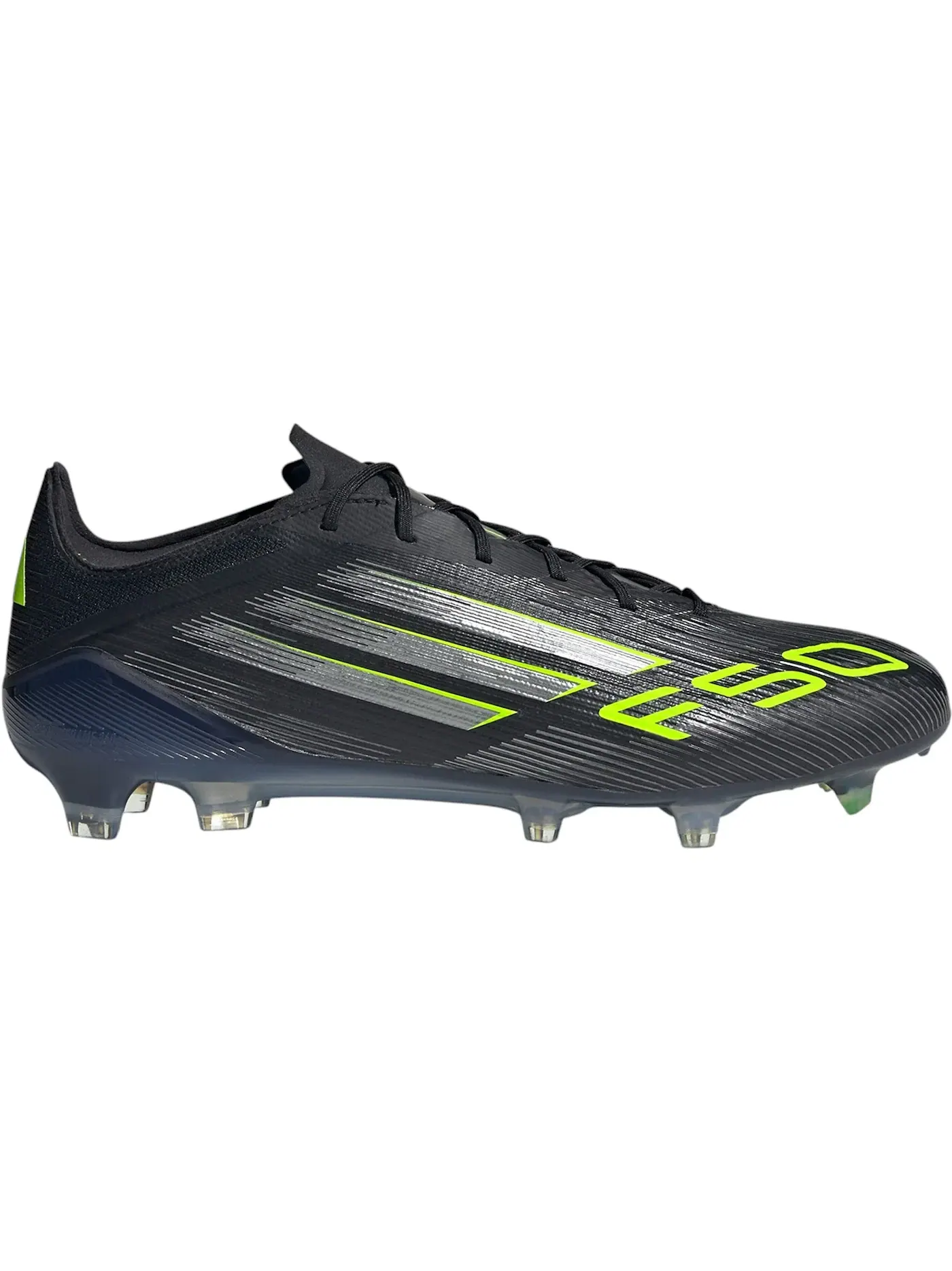 Мужские бутсы с шипами Adidas Adizero F50 Elite FG — изображение 1 из 1, черный/металлик