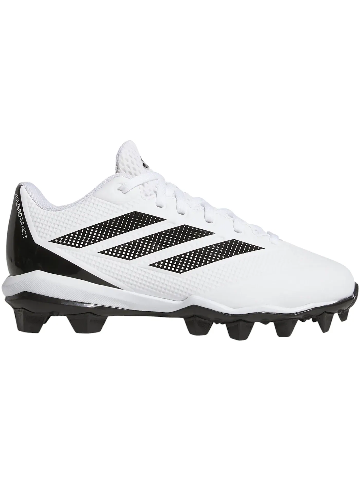 Детские бутсы Adidas Adizero Impact 2.0 Molded — изображение 1 из 1, белый черный