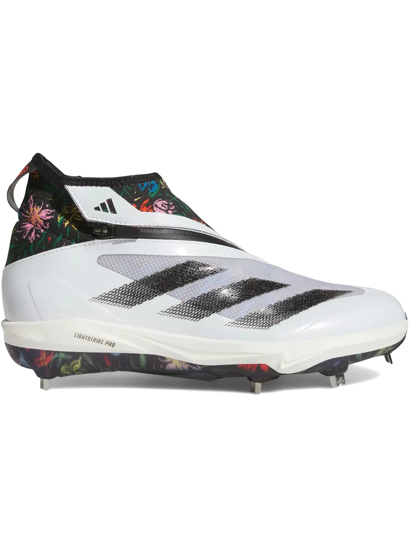 Мужские бутсы для бейсбола Adizero Impact+ Adidas — изображение 1 из 1, белый черный яркий синий