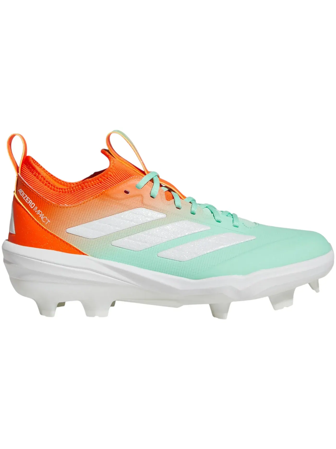 Мужские бутсы с шипами Adidas Adizero Impact Candy TPU — изображение 1 из 1, оранжевый/белый/белый