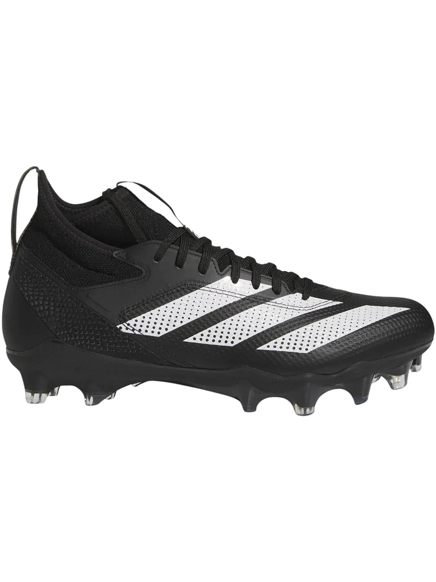 Мужские бутсы Adizero Impact Adidas — изображение 1 из 1, черный/белый/черный