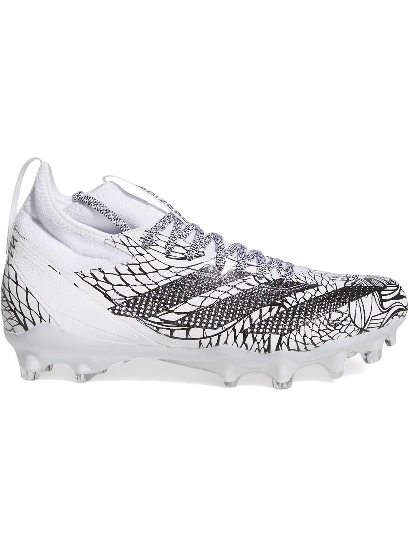 Мужские бутсы с шипами Adidas Adizero Impact Exotic Speed — изображение 1 из 1, белый/черный/белый