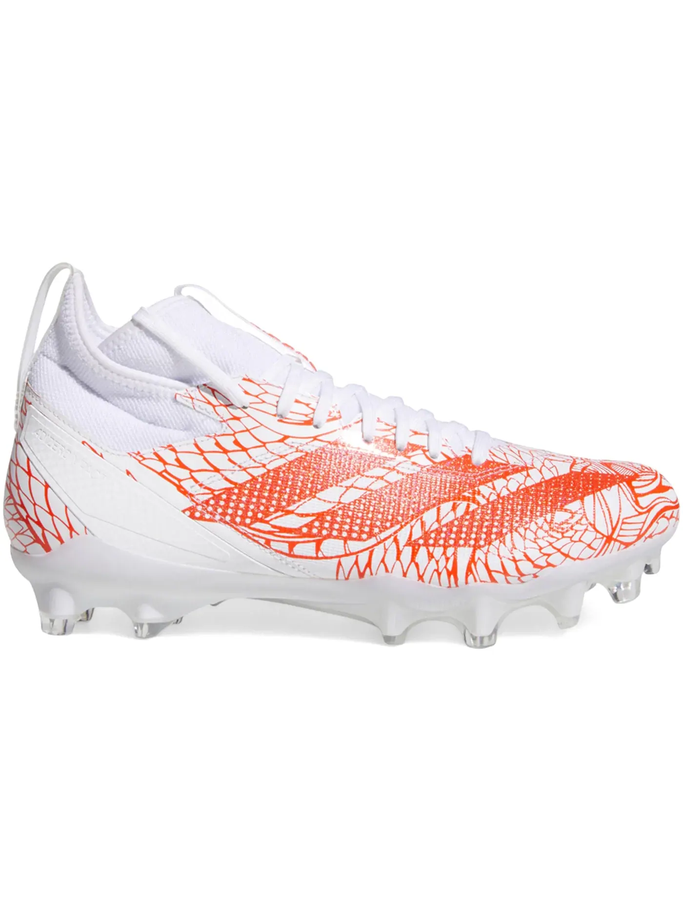 Мужские бутсы с шипами Adidas Adizero Impact — изображение 1 из 1, белый оранжевый