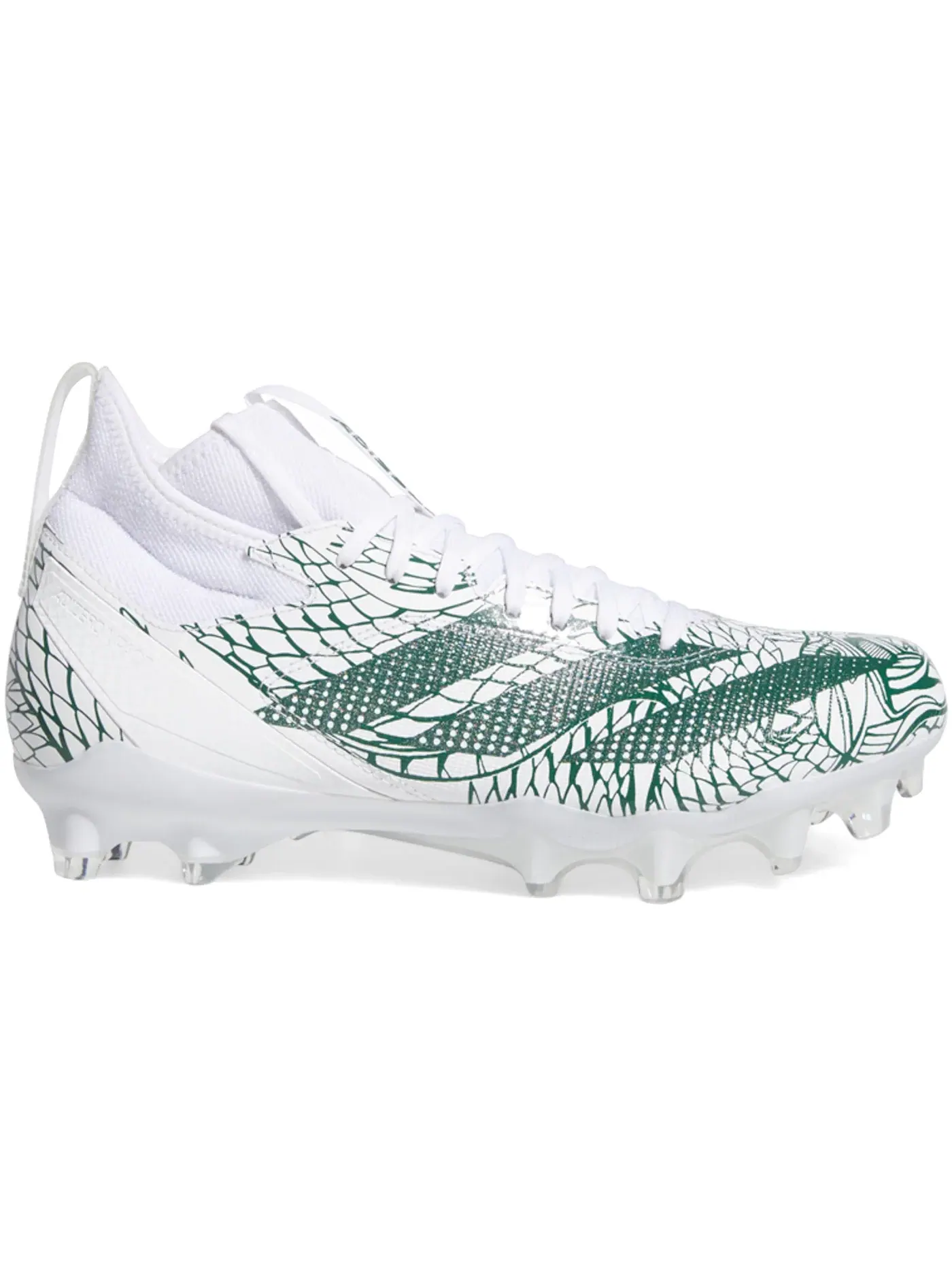 Мужские бутсы с шипами Adizero Impact Exotic Speed Adidas — изображение 1 из 1, белый темный зеленый