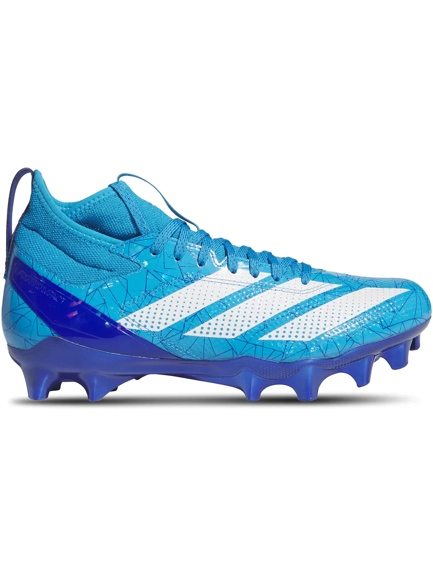 Мужские бутсы с принтом Adidas Adizero Impact Hidden Gems — изображение 1 из 1, синий белый синий