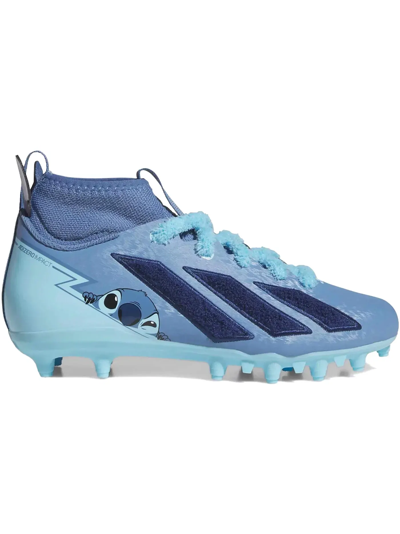 Детские бутсы Adizero Impact II Disney Lilo & Stitch Adidas — изображение 1 из 1, яркий/темно-синий