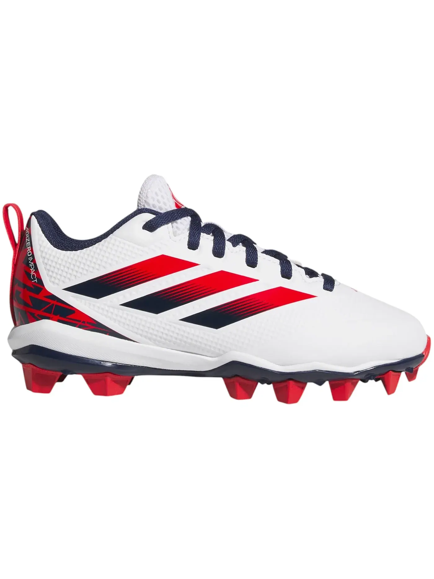 Детские бутсы для девочек с длинным шипом Adidas Adizero Impact Molded Rubber 2.0 — изображение 1 из 1